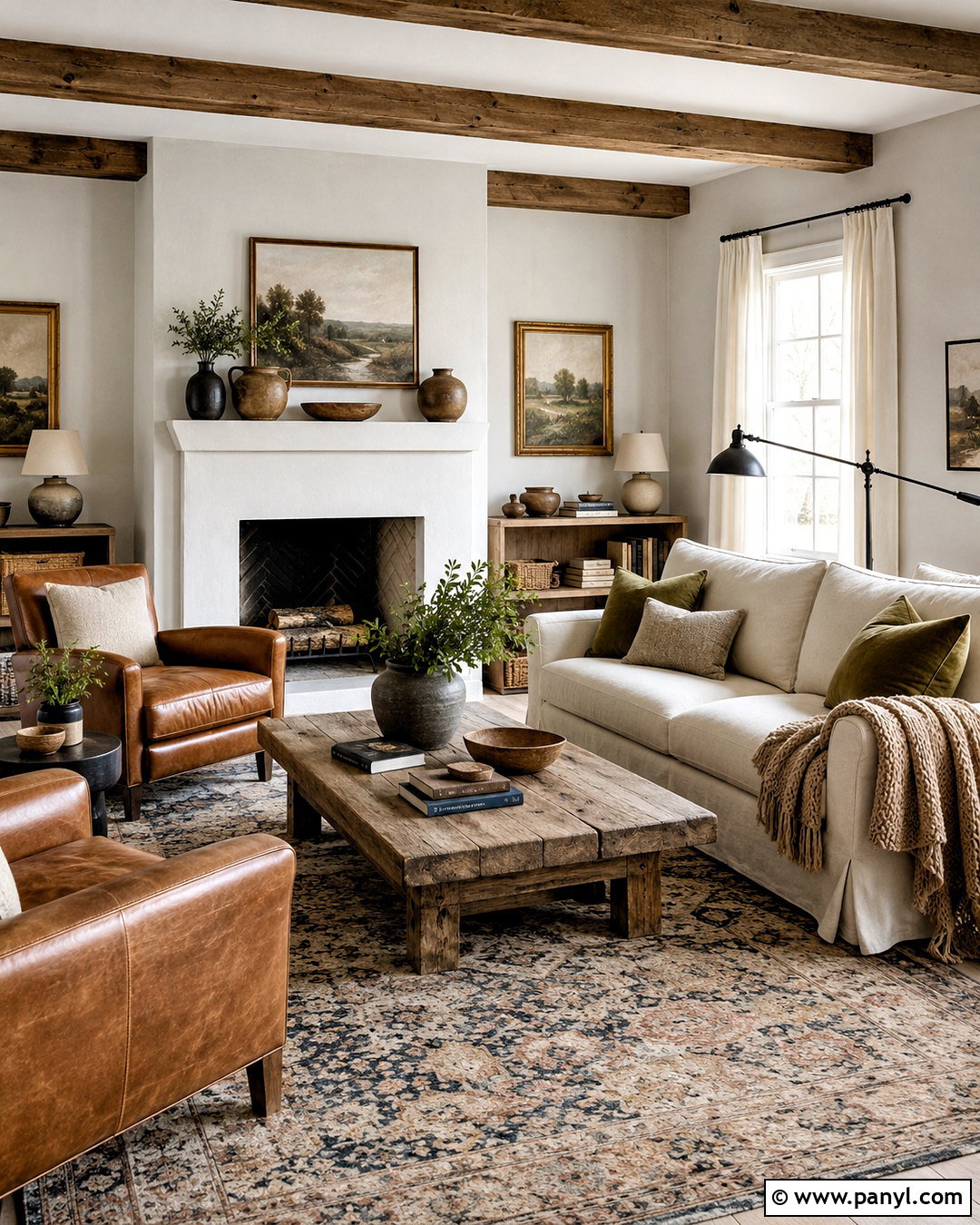 Light Gray Walls In A Farmhouse Living Room - 20 light gray walls living room ideas