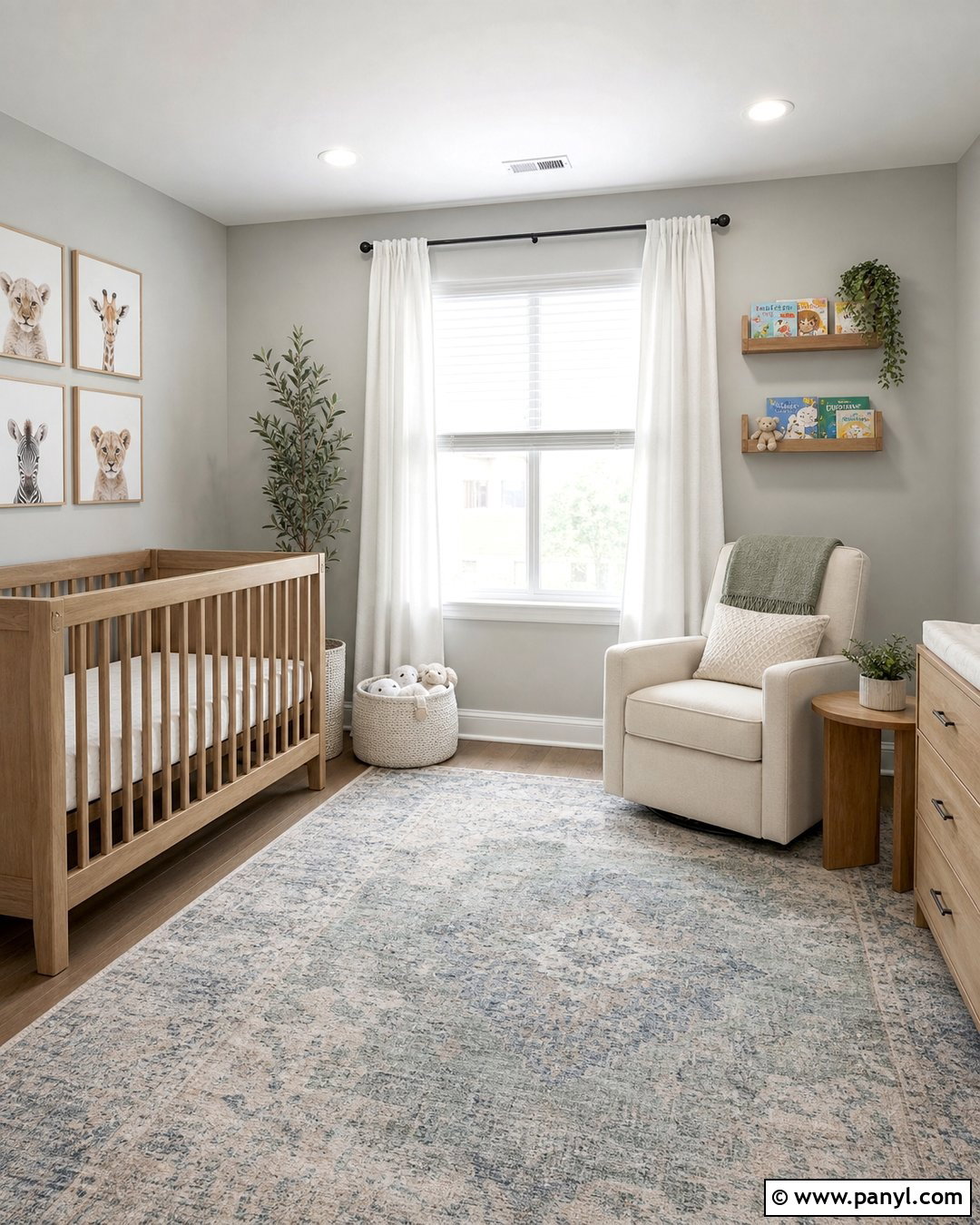 Light Gray Walls In A Nursery - 45 Light Gray Walls