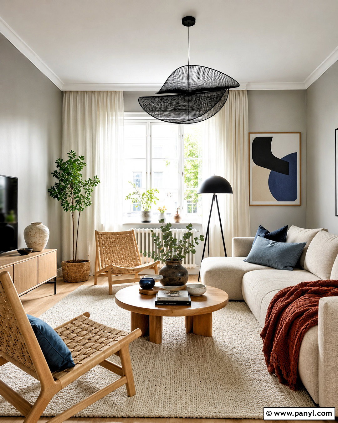 Light Gray Walls In A Scandinavian Living Room - 20 light gray walls living room ideas