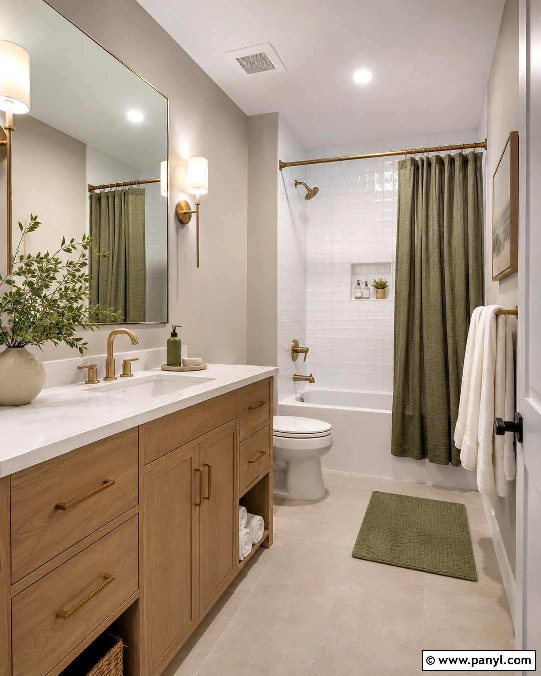 Light Gray Walls In A Windowless Bathroom - 20 Light Gray Walls Bathroom Ideas