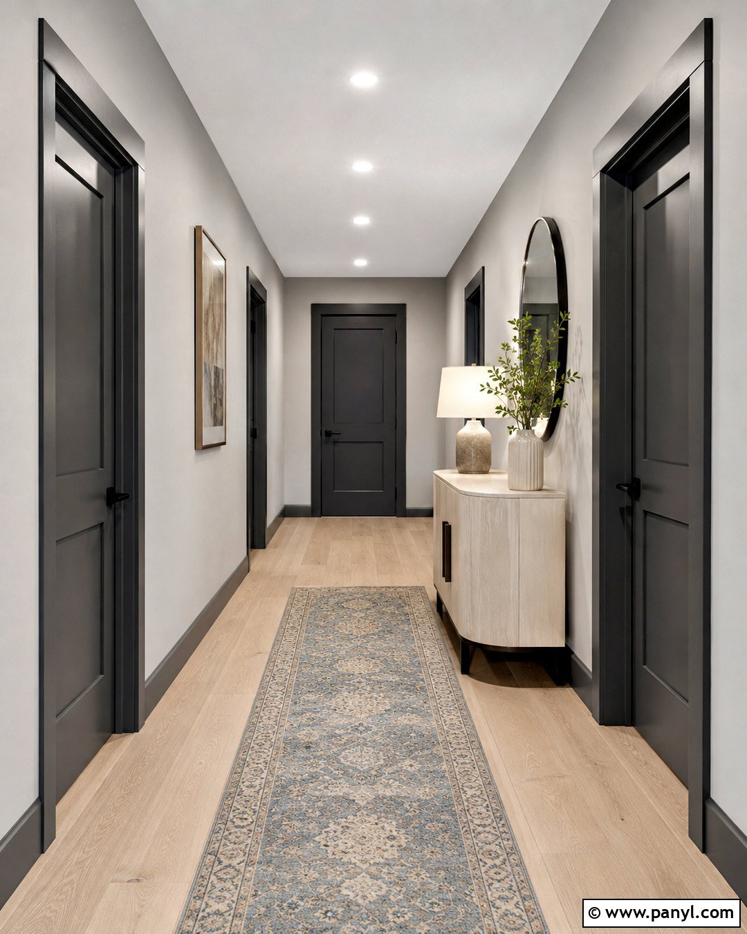 Light Gray Walls With Charcoal Doors - 35 Wall And Door Color Combination Ideas
