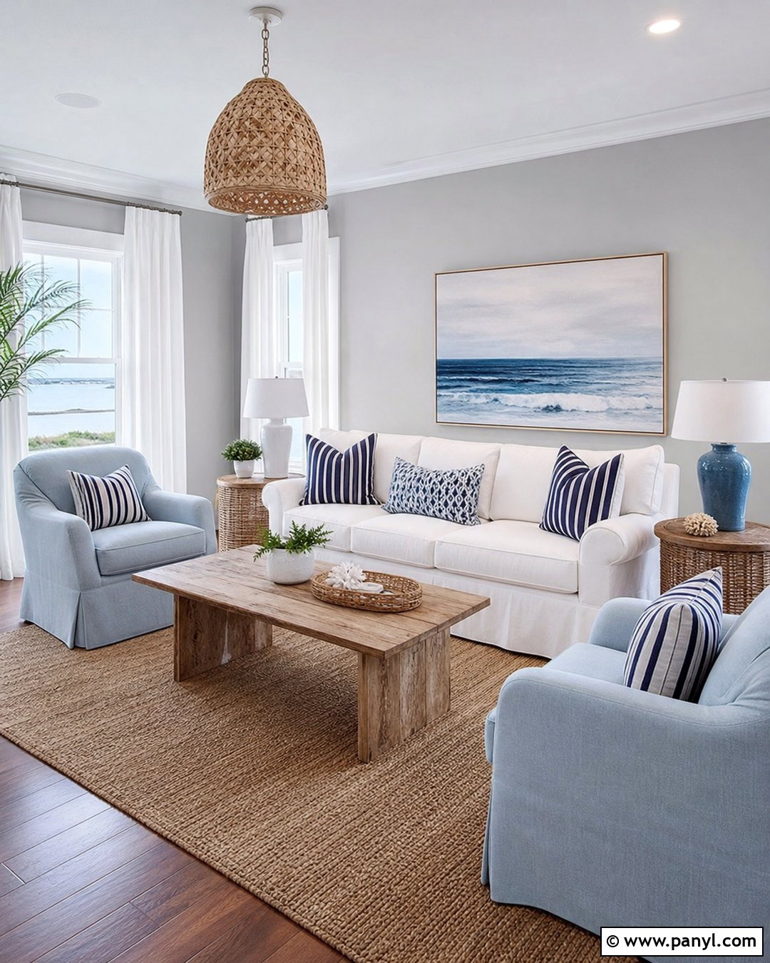 Light Gray Walls With Coastal Blue - 20 Light Grey For Walls