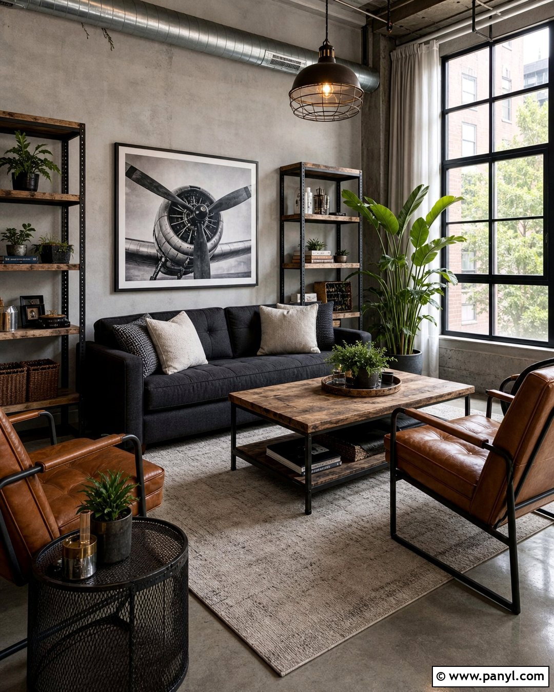 Light Gray Walls With Industrial Decor - 45 Light Gray Walls