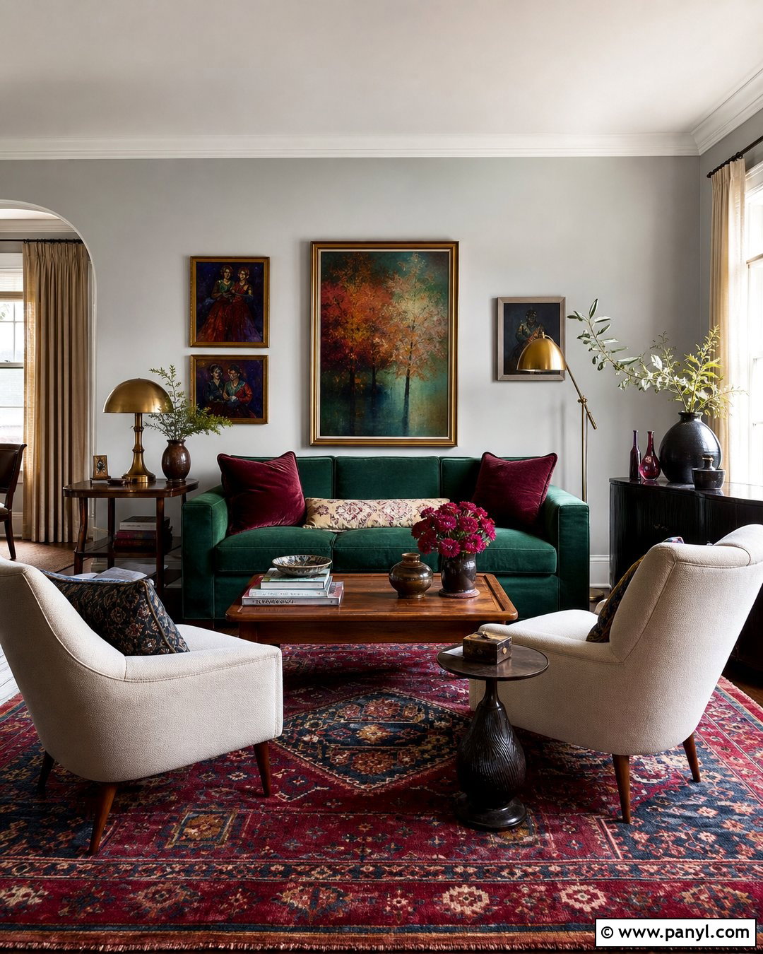 Light Gray Walls With Jewel Tones - 20 Light Grey For Walls