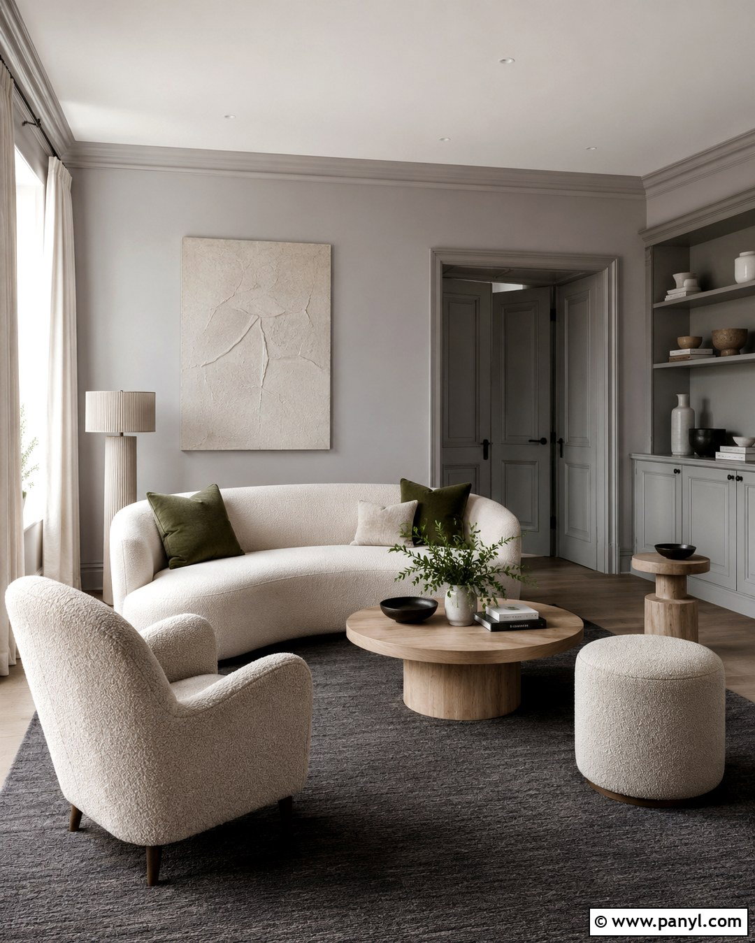 Light Gray Walls With Matching Trim - 20 Light Gray Interior Walls