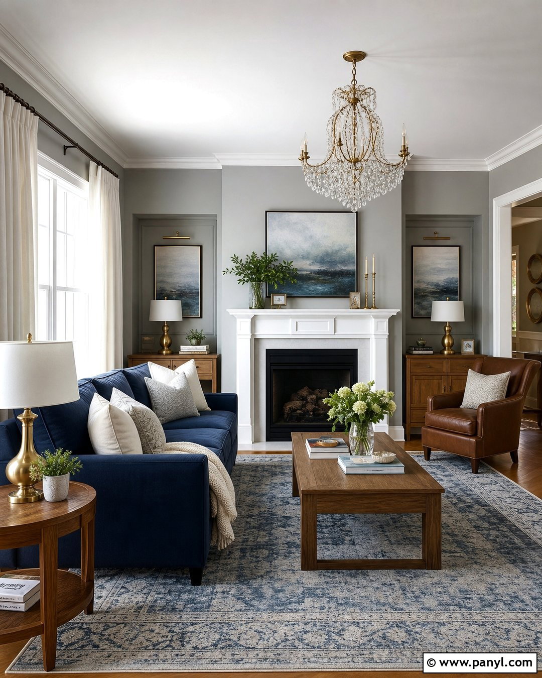 Light Gray Walls With Navy Blue - 20 Light Grey For Walls