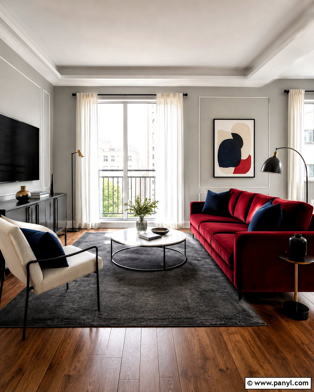 Light Gray Walls With Red Furniture - 20 What Color Walls Go With Red Furniture Ideas