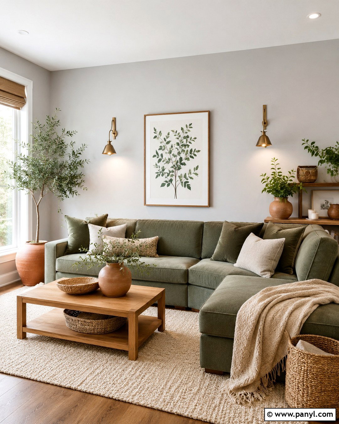 Light Gray Walls With Sage Green - 20 Light Gray Interior Walls