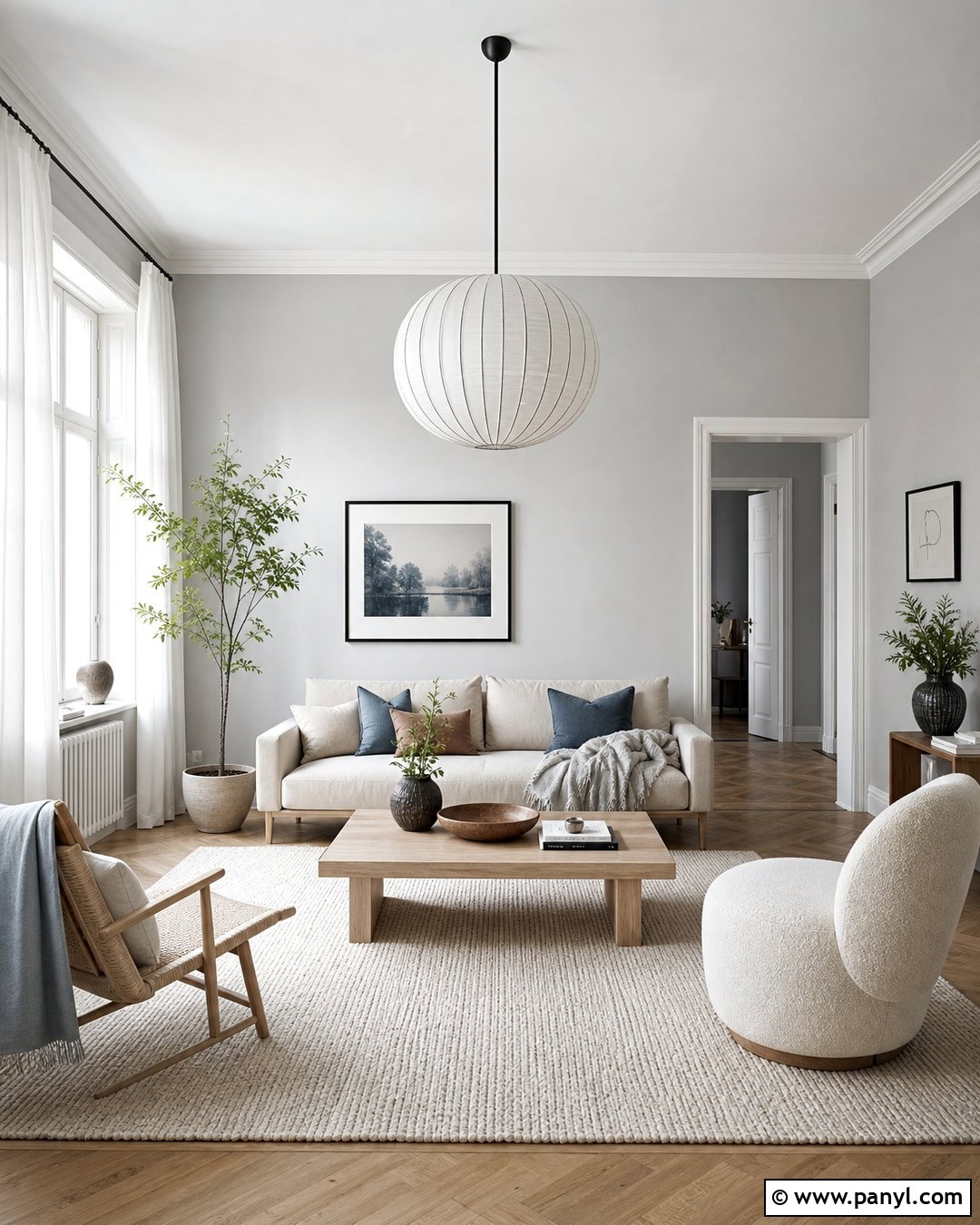 Light Gray Walls With Scandinavian Decor - 20 Light Grey For Walls