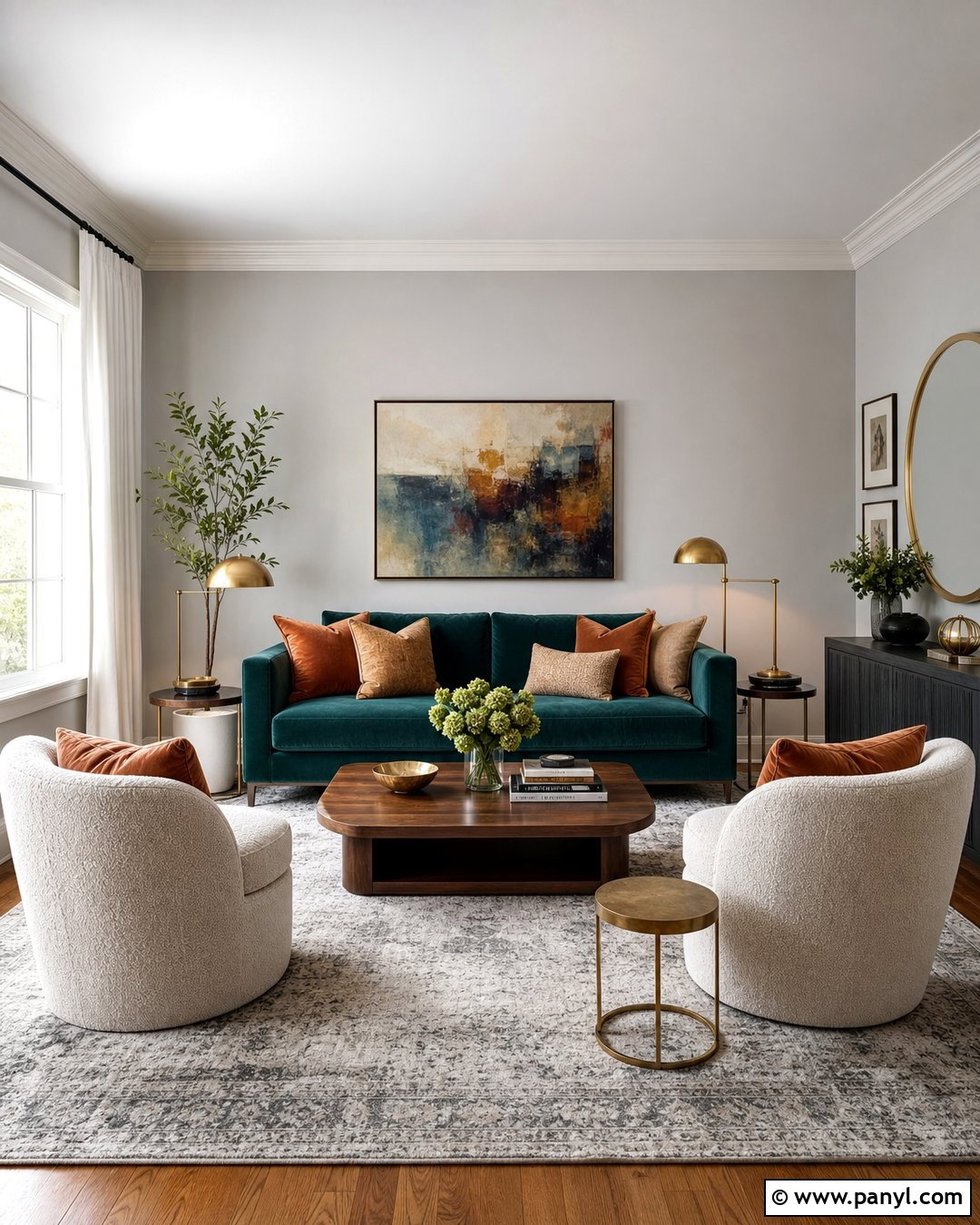 Light Gray Walls With Teal Furniture - 45 Light Gray Walls