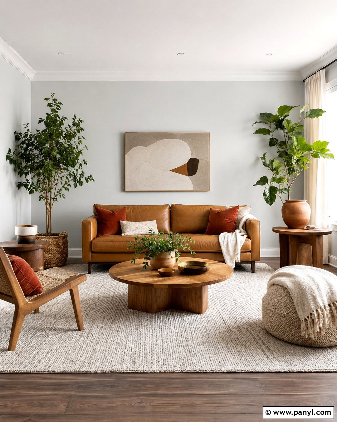 Light Gray Walls With Warm Wood - 20 Light Gray Interior Walls