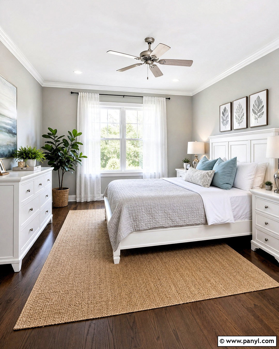 Light Gray Walls With White Furniture - 20 bedroom gray walls