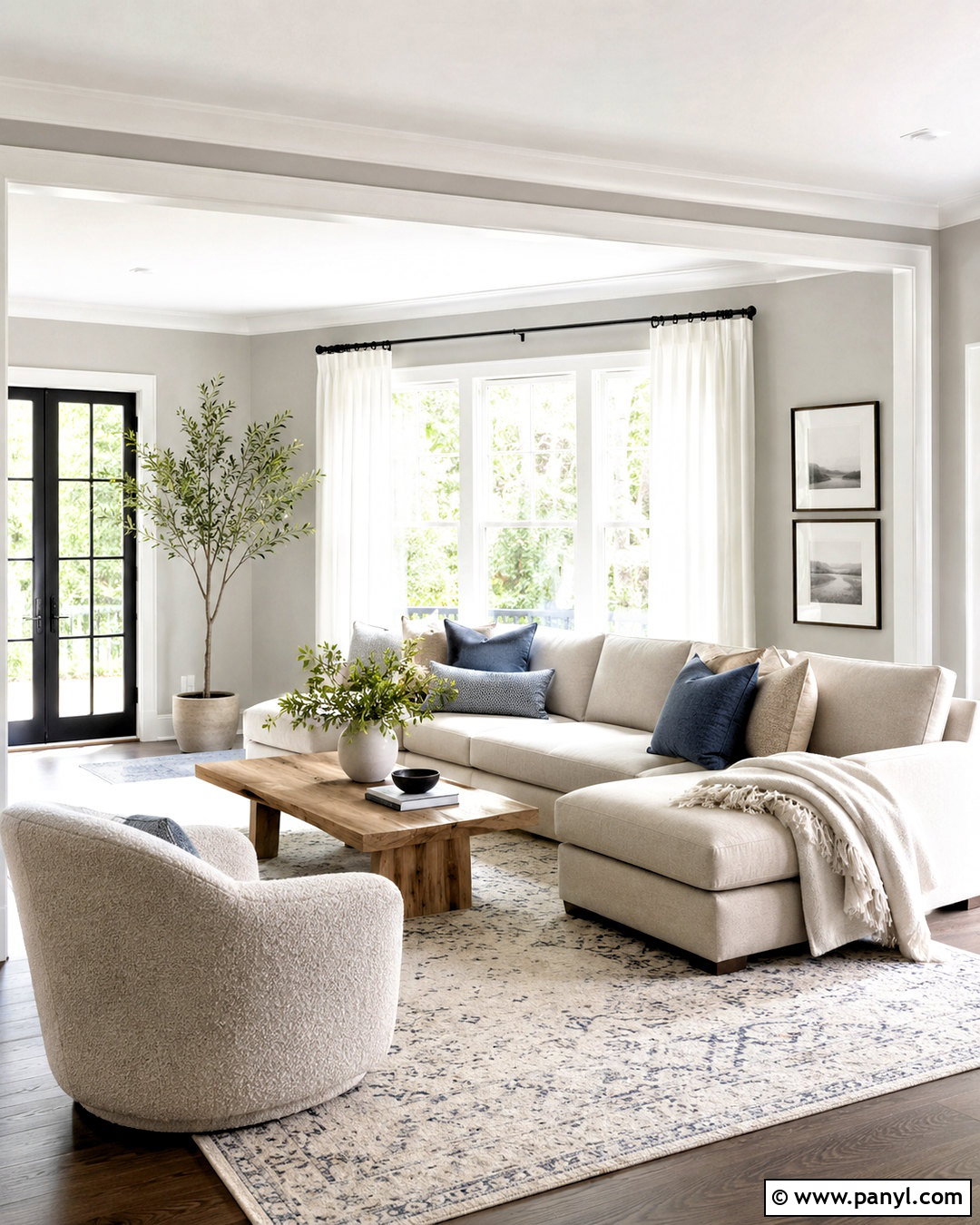 Light Gray Walls With White Trim Living Room - 20 White Trim With Gray Walls