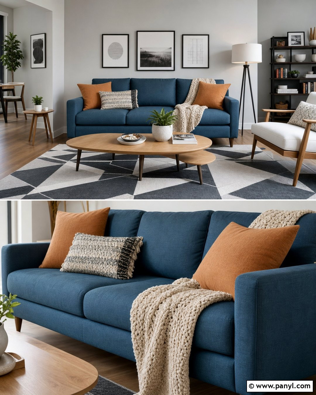 20 Blue Couch Wall Color Ideas for a Perfectly Balanced Room