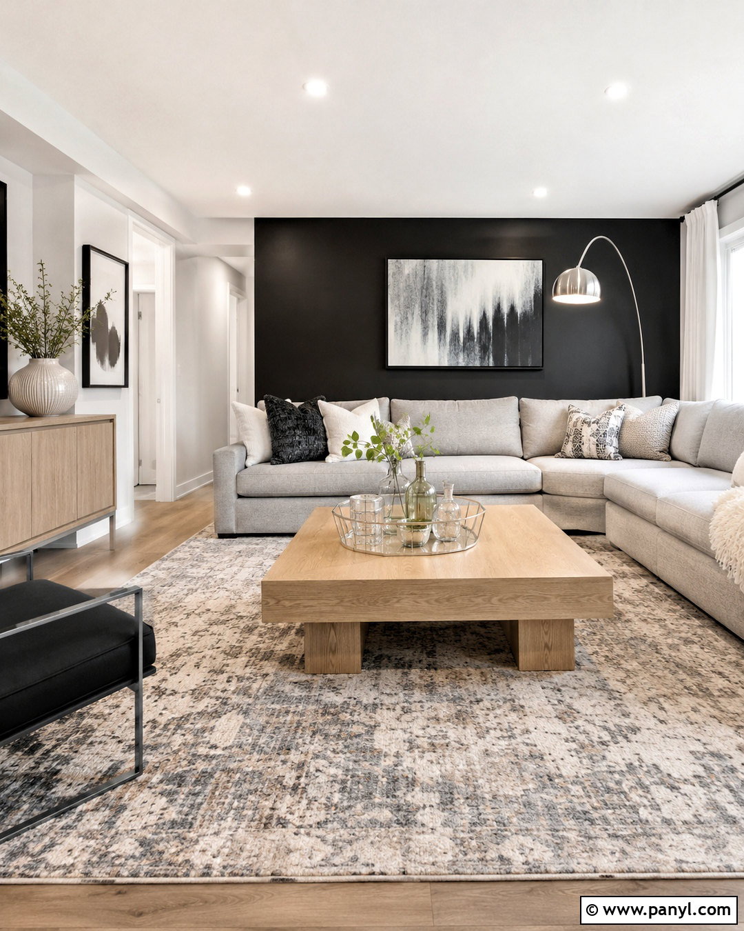 Light Gray With A Black Accent Wall - 20 What Colors Go With A Black Accent Wall Ideas