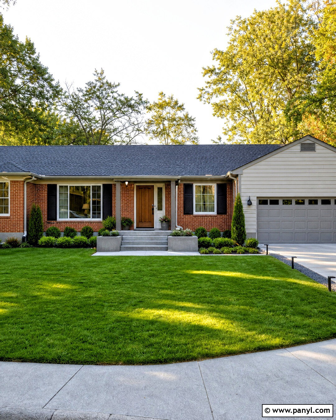 Light Gray With Red Brick - 20 colors that go with red brick ideas