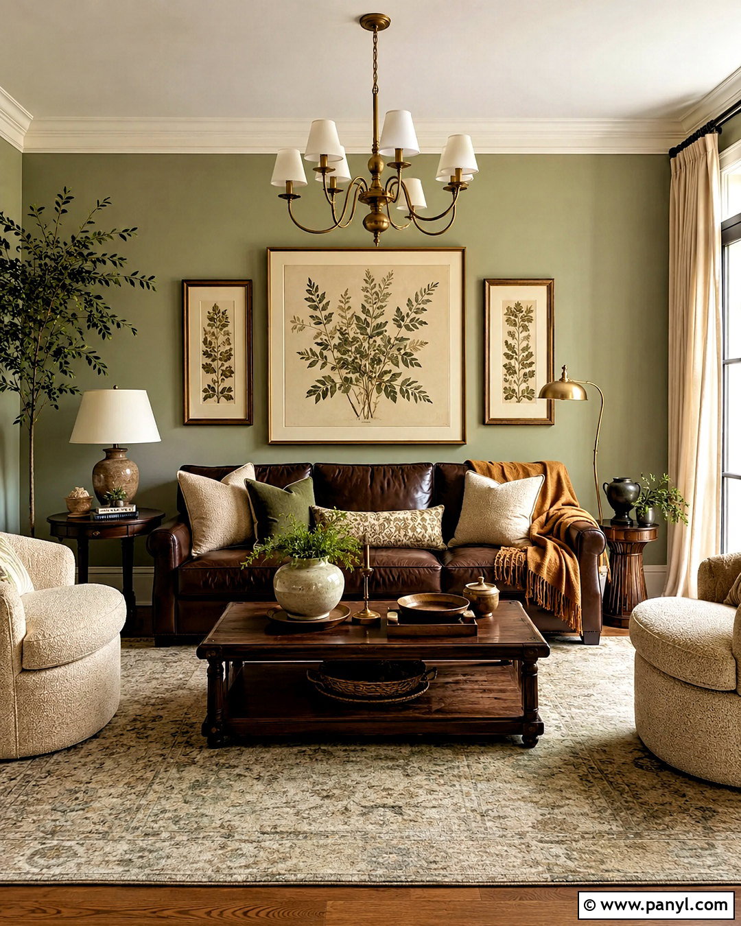 Light Green And Chocolate Brown Living Room - 20 light green living room color scheme ideas