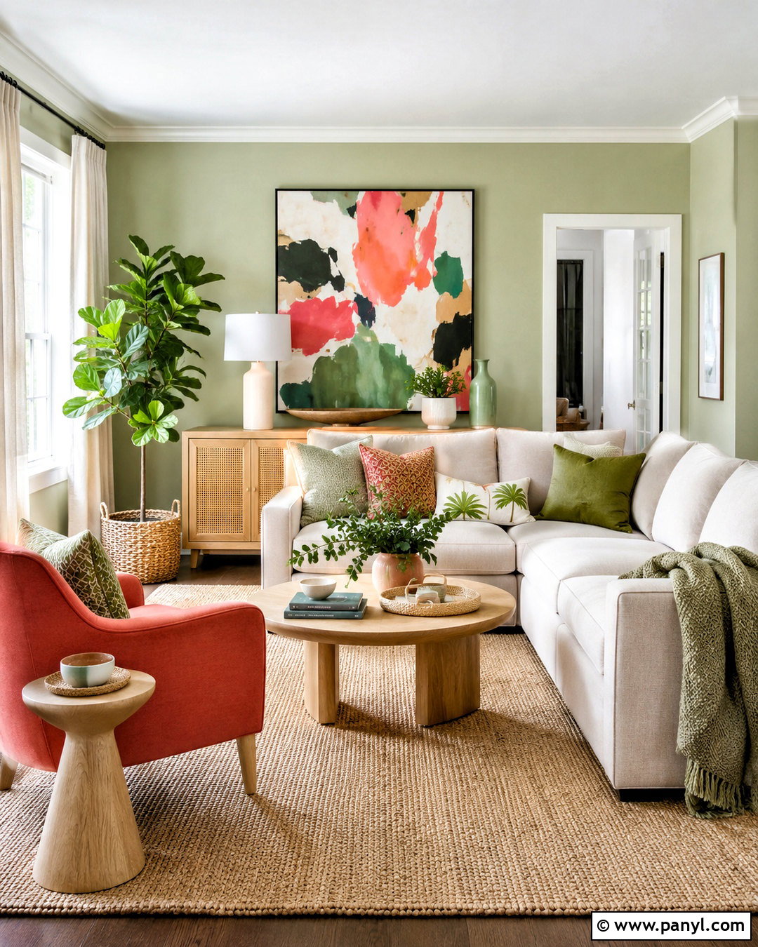 20 Light Green Living Room Color Scheme Ideas to Try Now