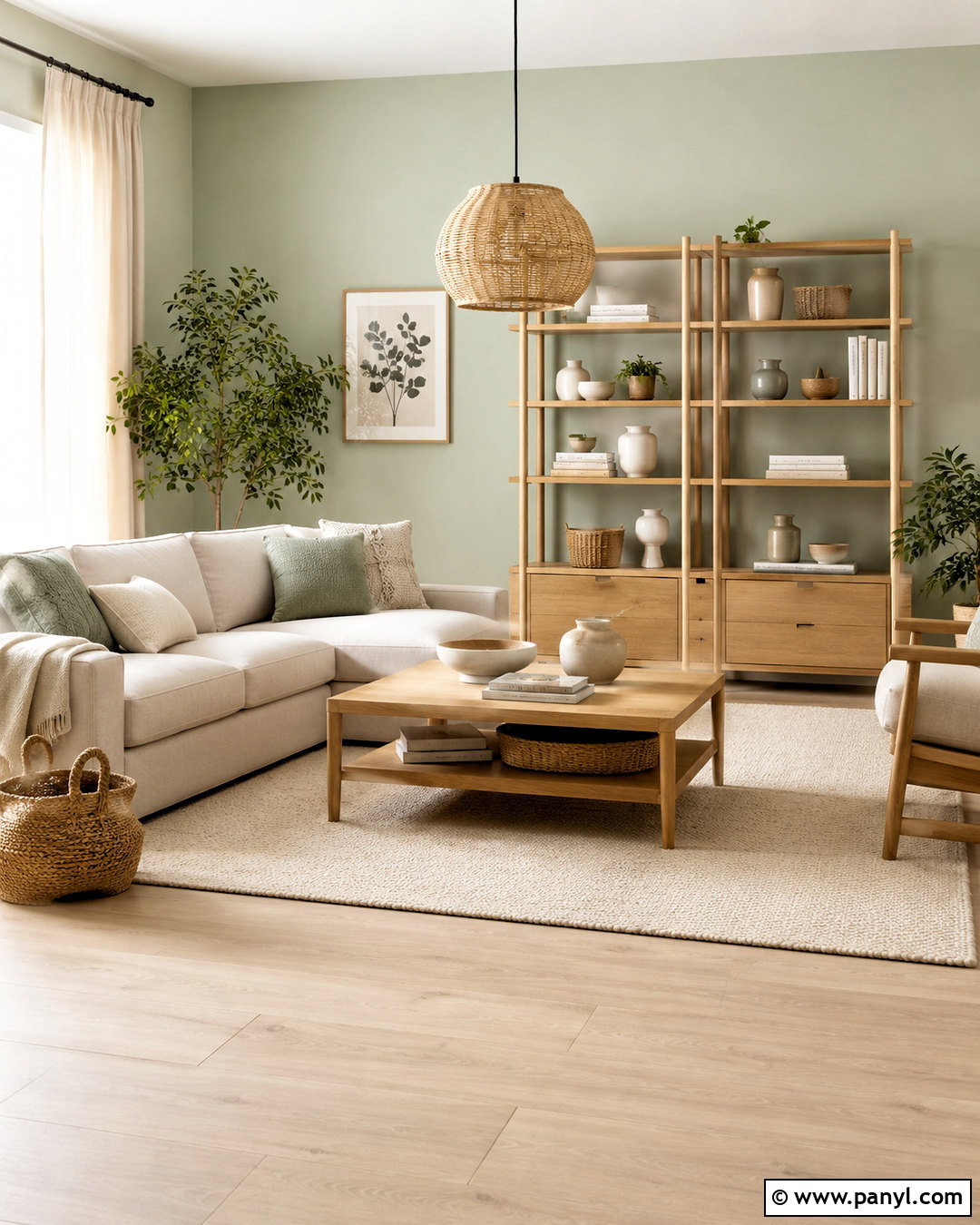 Light Green And Light Wood Living Room - 20 light green living room color scheme ideas