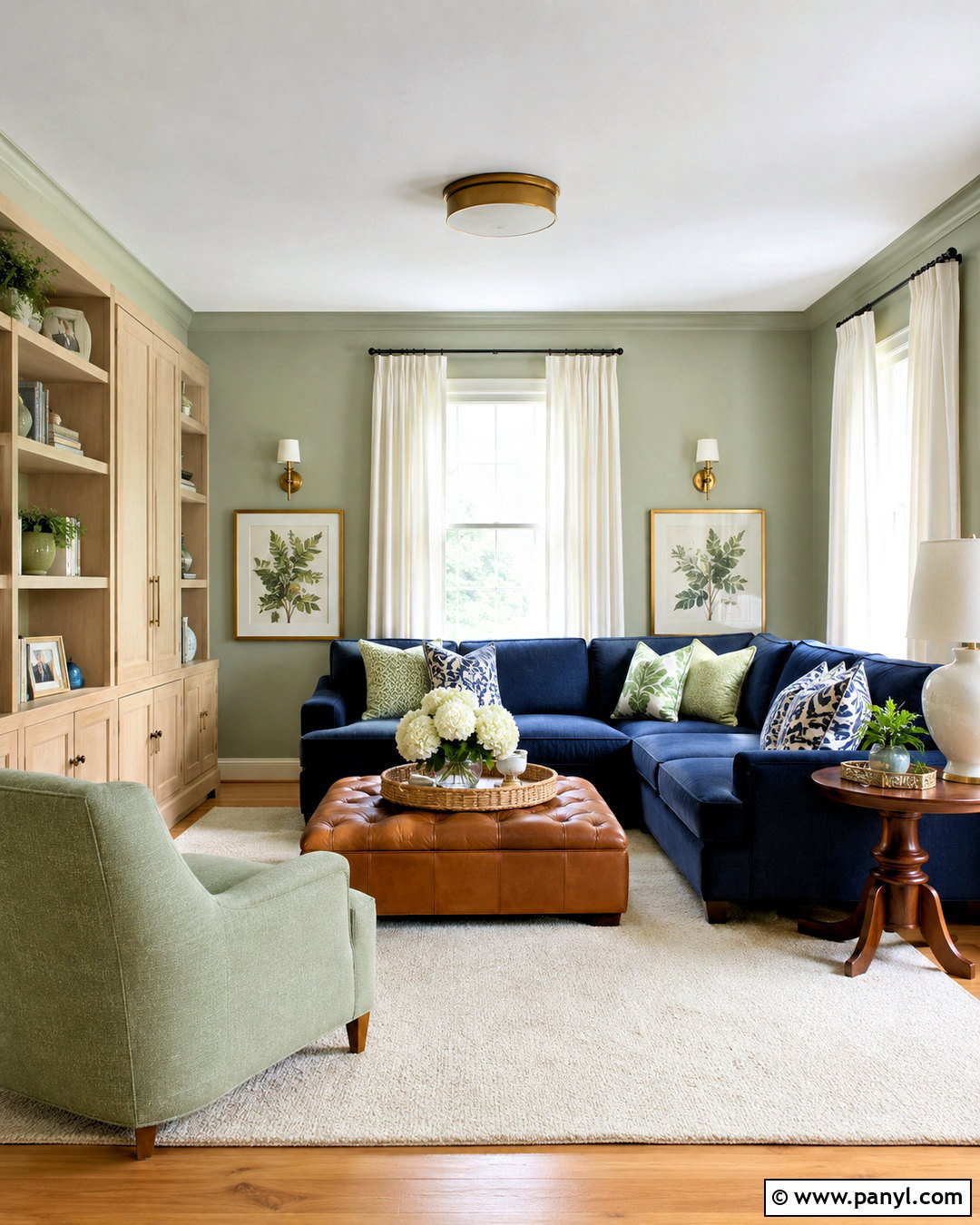 Light Green And Navy Blue Living Room - 20 light green living room color scheme ideas