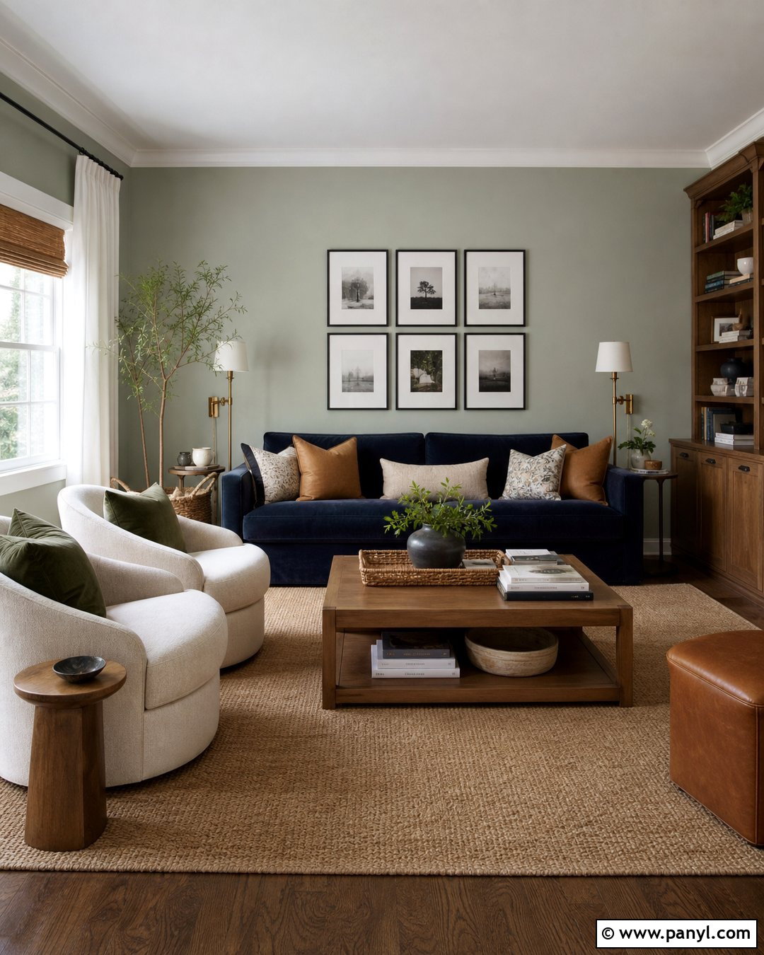 Light Green And Navy Living Room - 30 light green wall color ideas