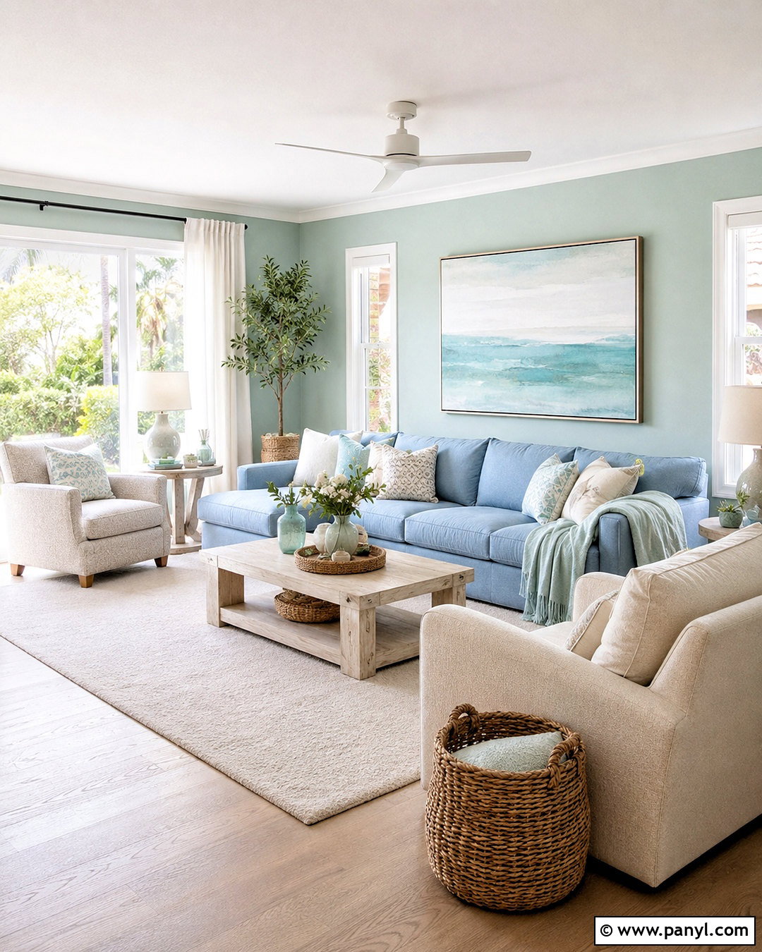 Light Green And Sky Blue Living Room - 20 light green living room color scheme ideas