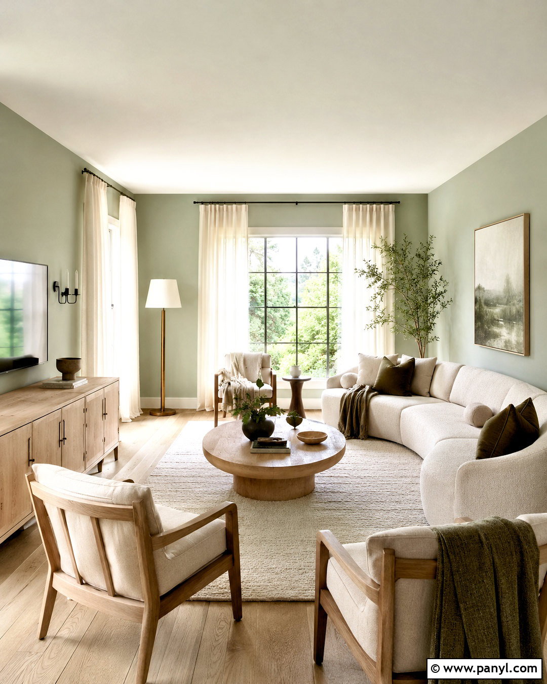 Light Green And White Oak Living Room - 20 light green living room color scheme ideas