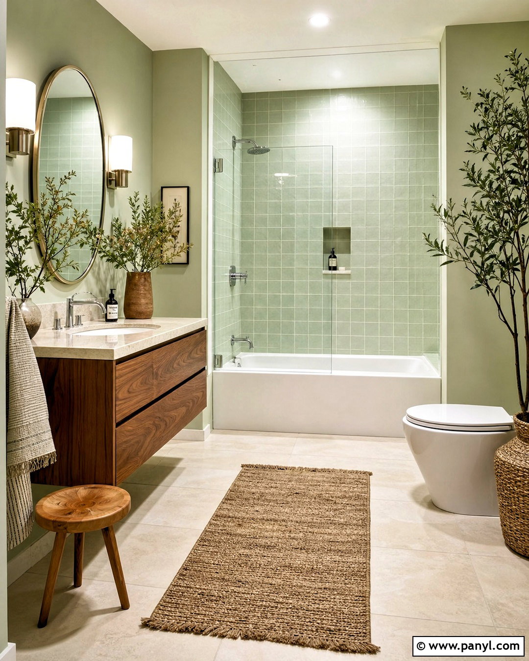 Light Green Bathroom With Green Tile - 20 light green bathroom ideas
