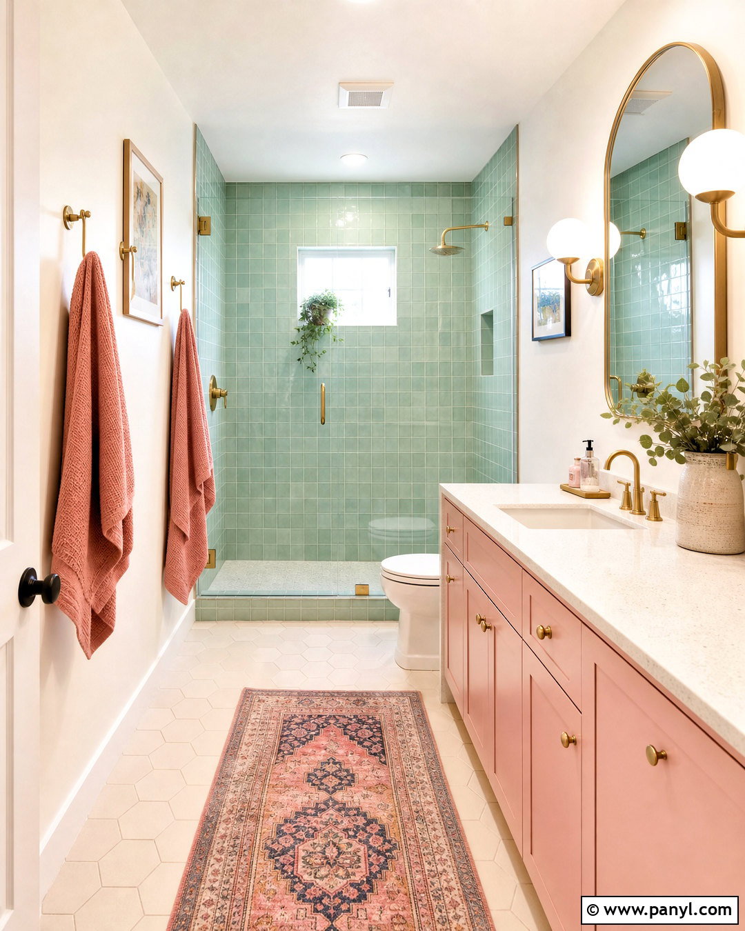 Light Green Bathroom With Pink Accents - 20 light green bathroom ideas