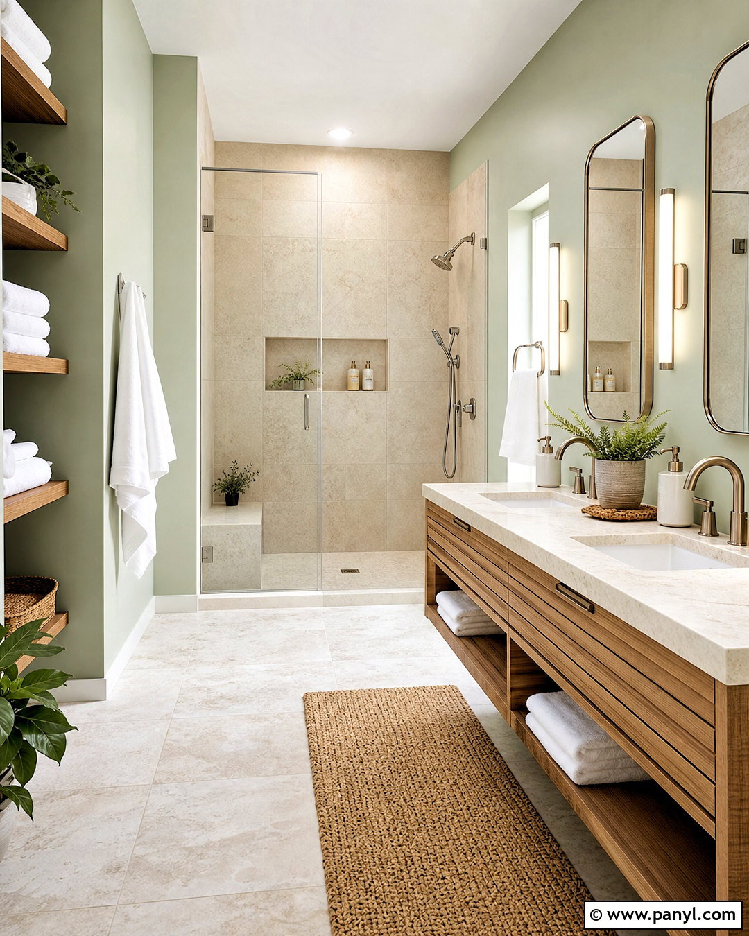 Light Green Bathroom With Spa Decor - 20 light green bathroom ideas