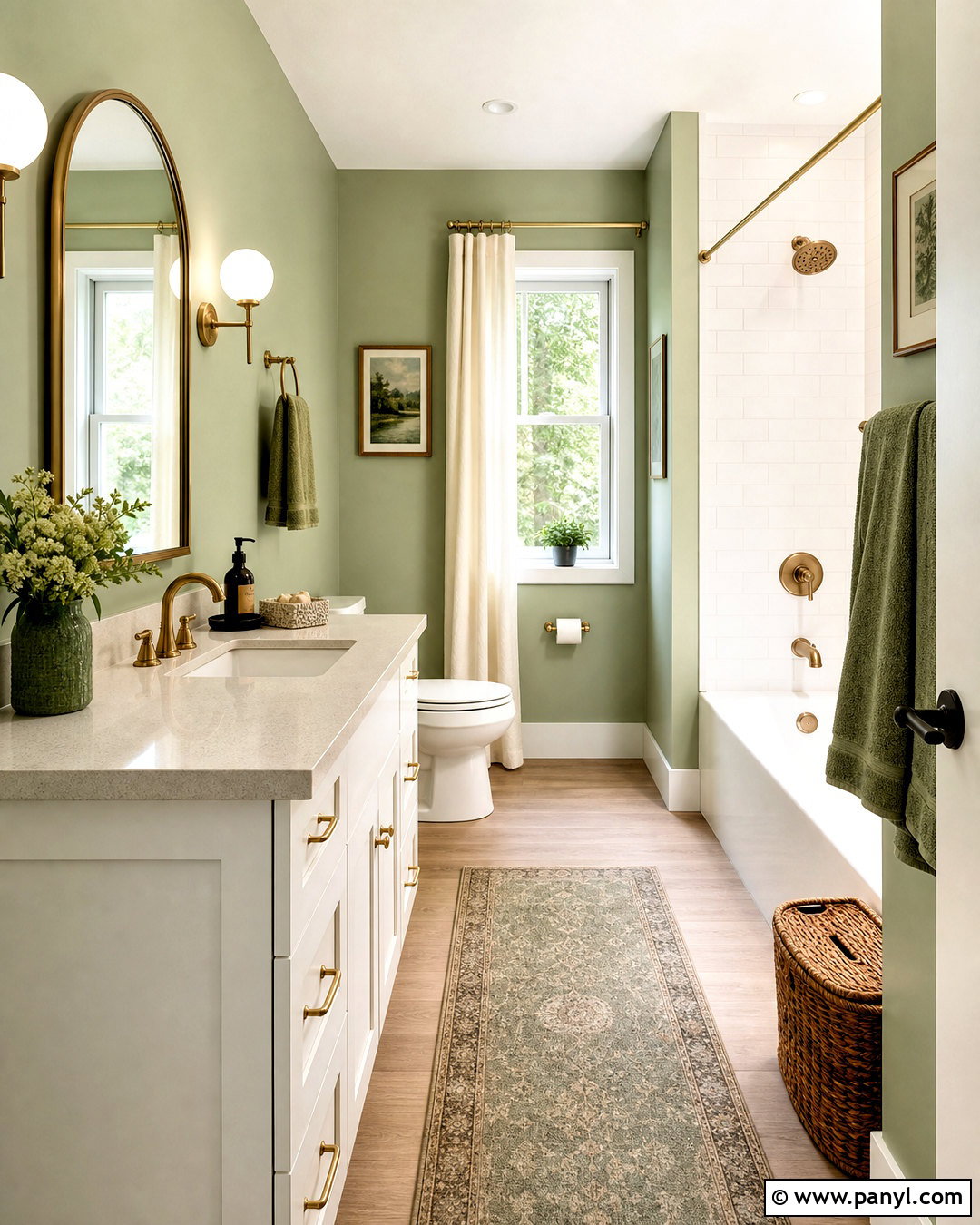 Light Green Bathroom With White Vanity - 20 light green bathroom ideas