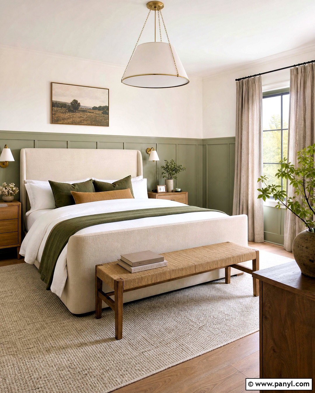 Light Green Board And Batten Bedroom Walls - 20 light green walls bedroom ideas
