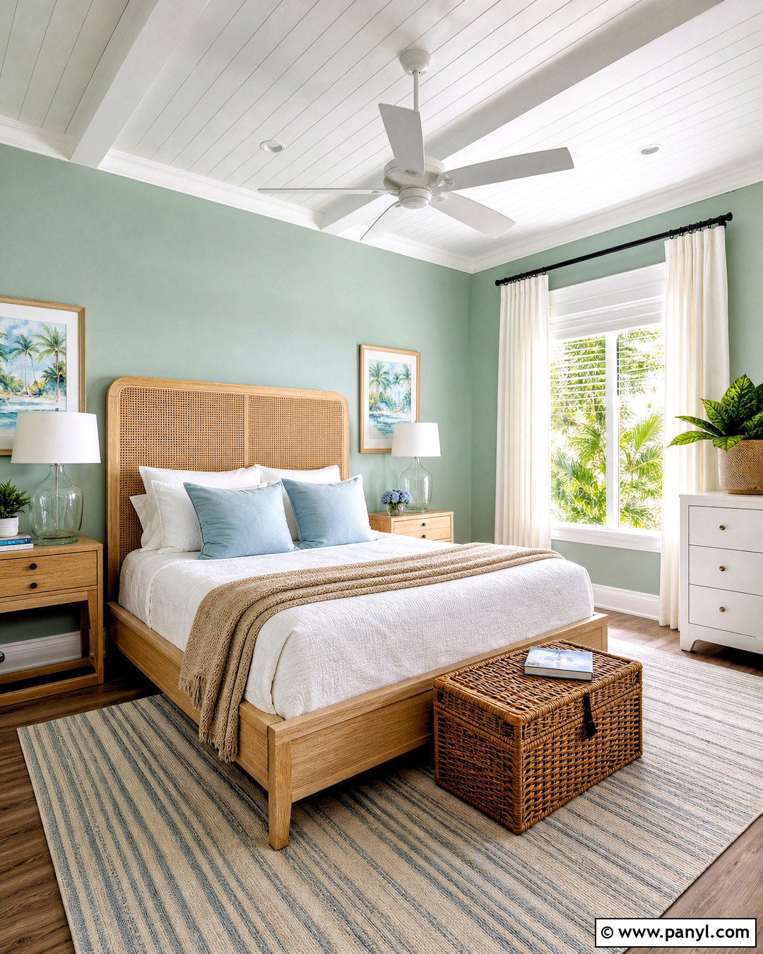 Light Green Coastal Bedroom Walls - 20 light green walls bedroom ideas