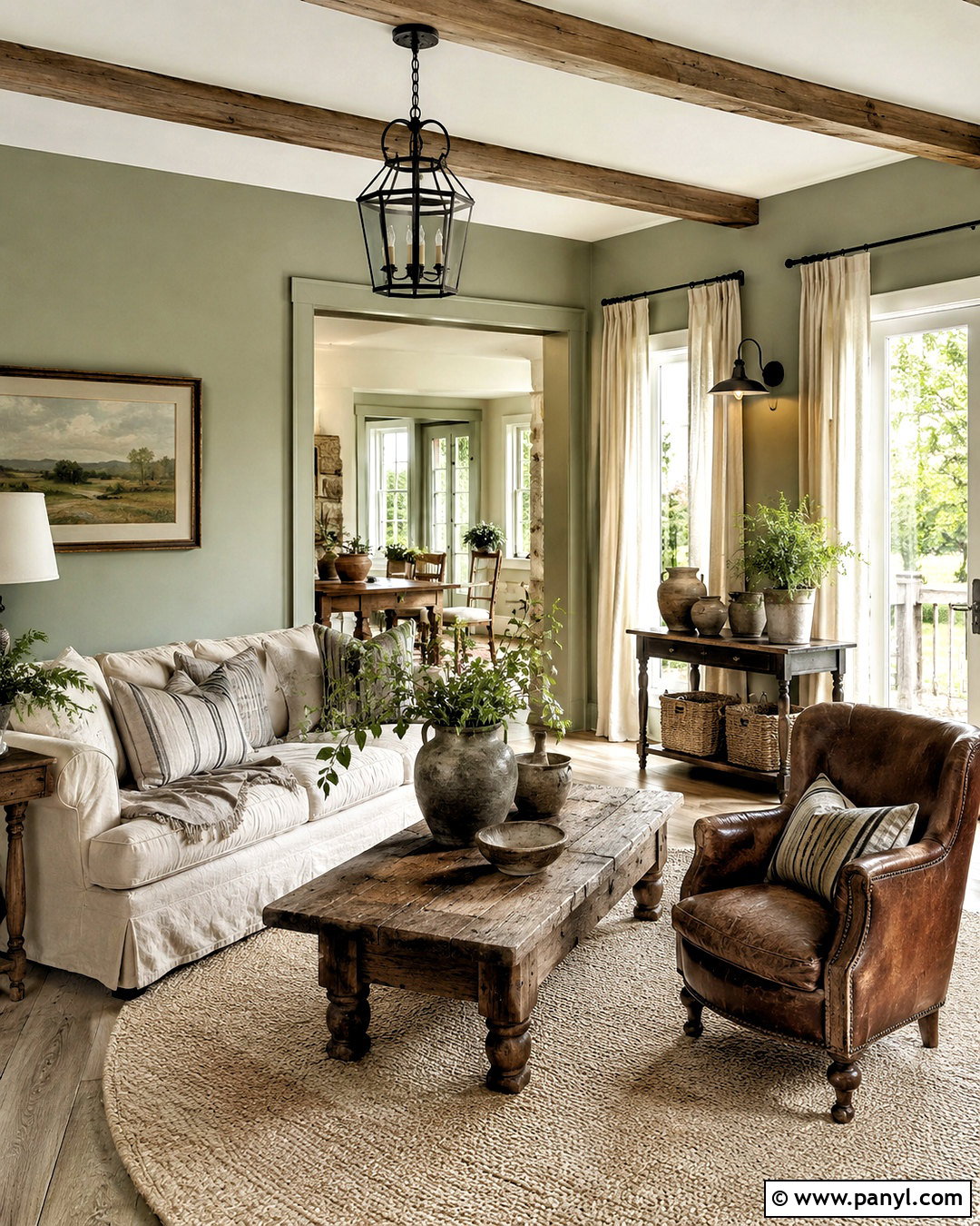 Light Green Farmhouse Living Room - 20 light green room ideas