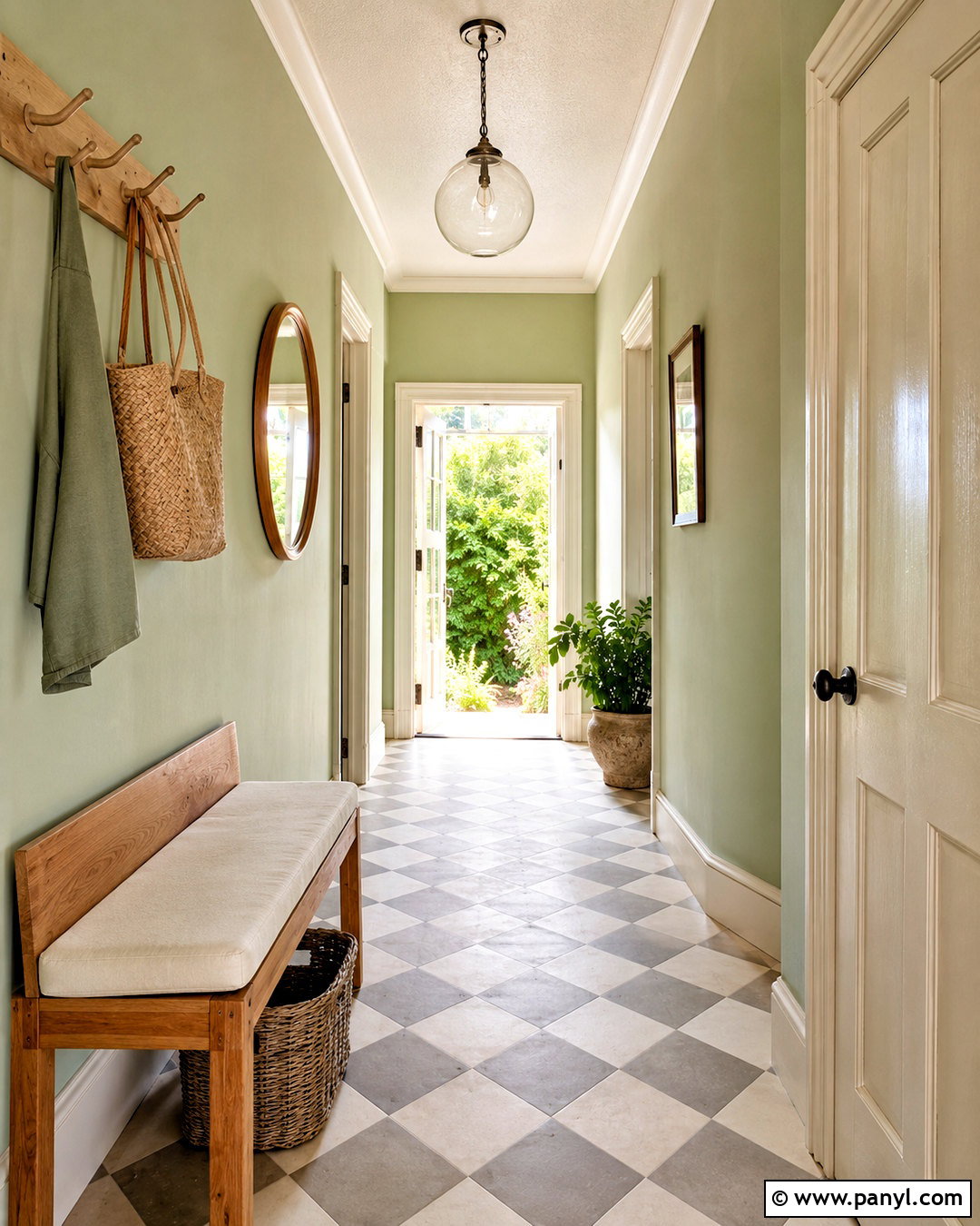 20 Light Green Hallway Ideas for a Bright, Welcoming Entry