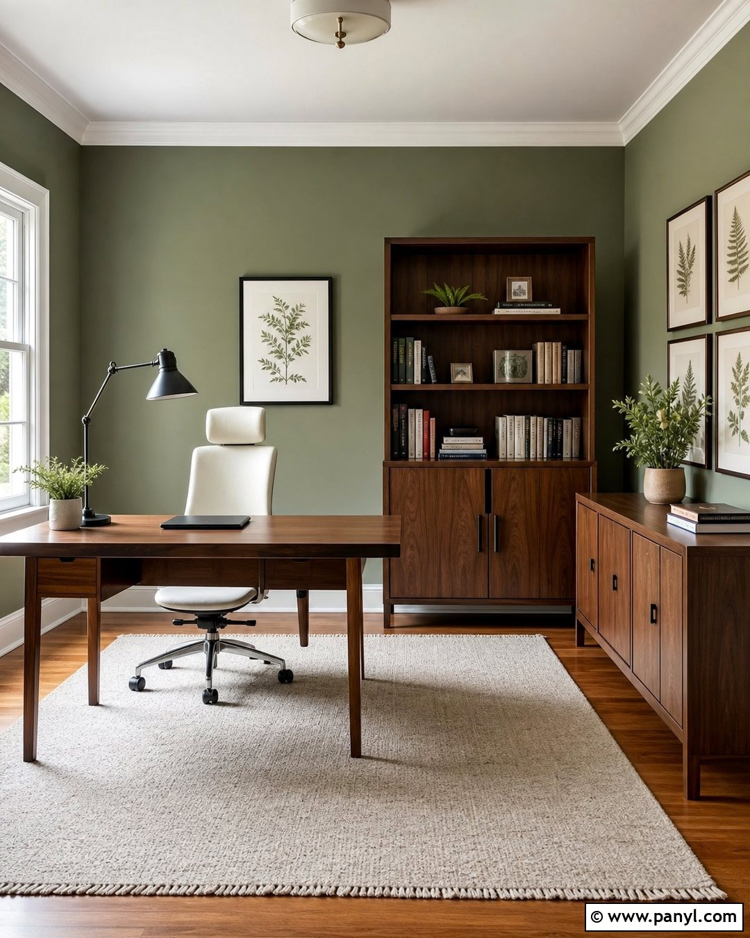 20 Light Green Walls With White Trim Ideas for Fresh, Chic Rooms
