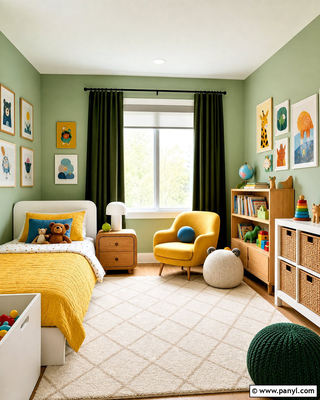 Light Green Kids Room Walls With Yellow - 20 light green walls