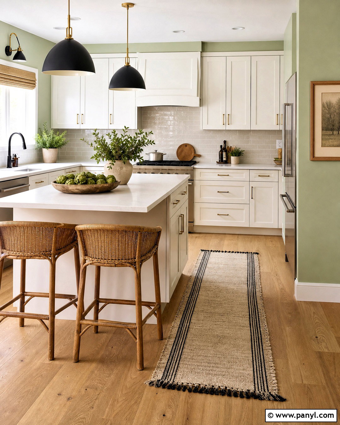 Light Green Kitchen Walls With White Cabinets - 20 light green walls