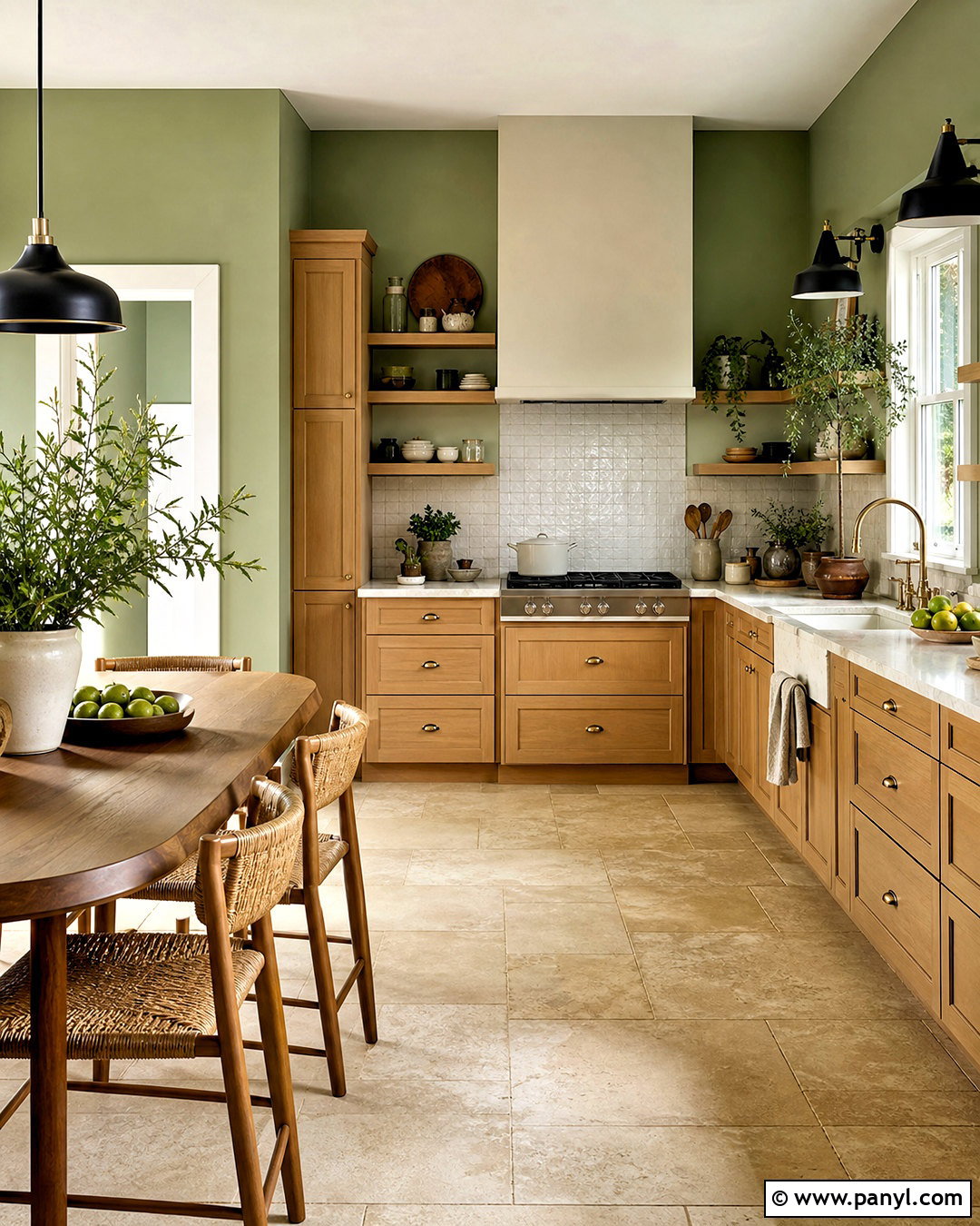 Light Green Kitchen Walls With Wood Cabinets - 20 light green kitchen walls