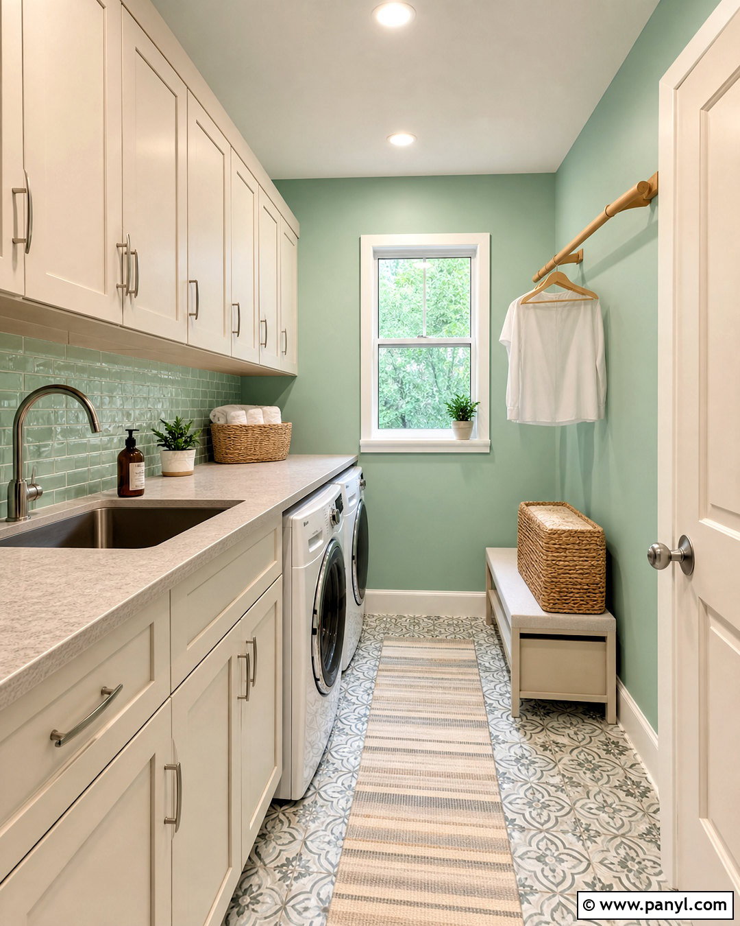 Light Green Laundry Room Walls - 20 light green walls