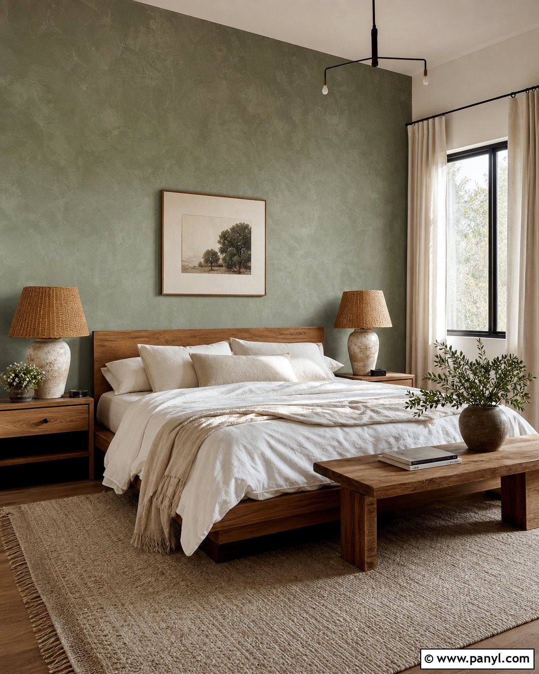 Light Green Limewash Accent Wall - 30 Light Green Accent Wall Ideas