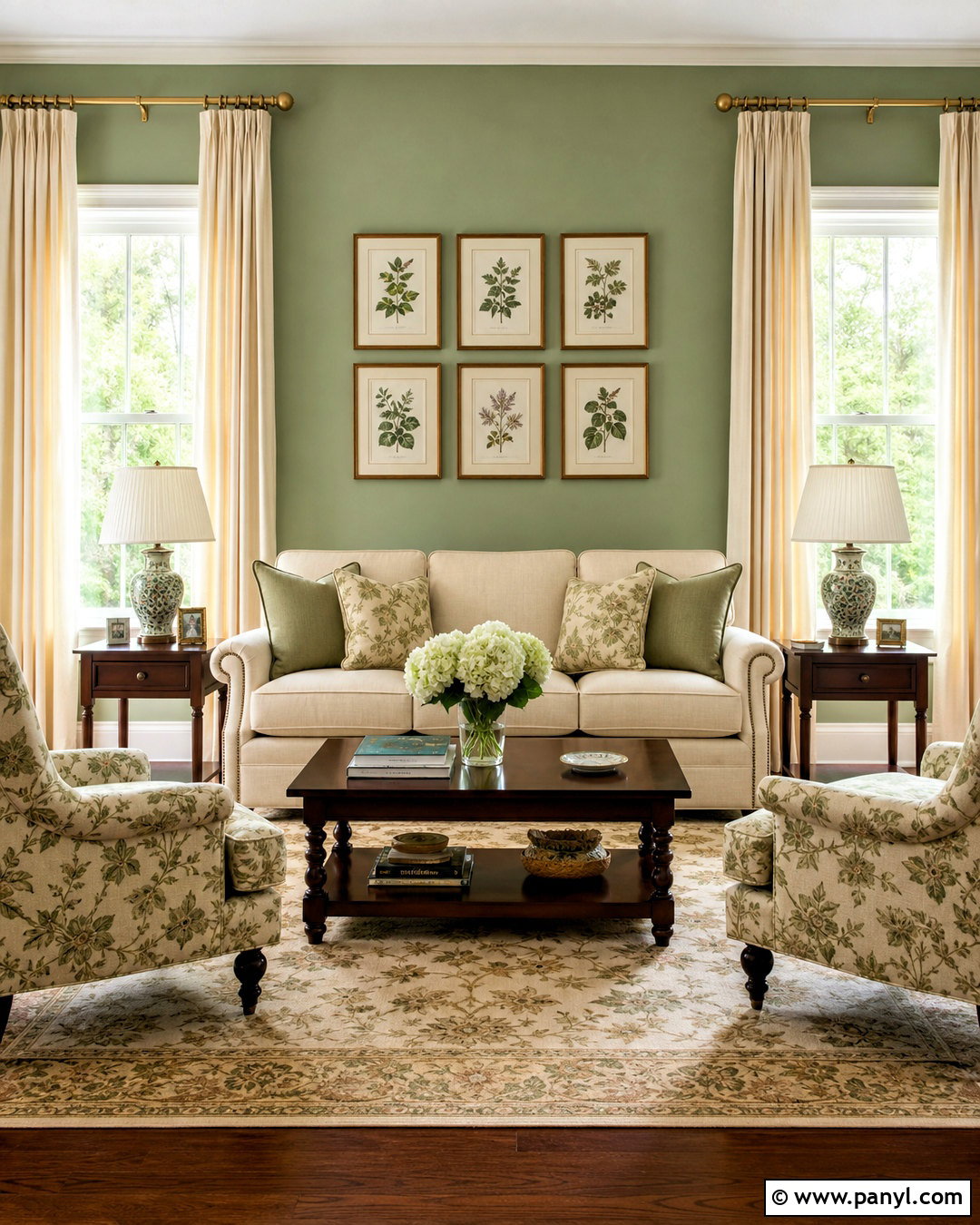 Light Green Living Room Walls With Traditional Furniture - 20 light green living room walls