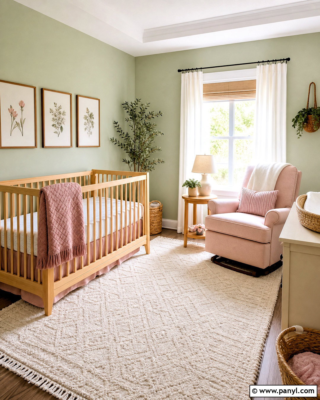 Light Green Nursery Walls With Blush Pink - 20 light green walls