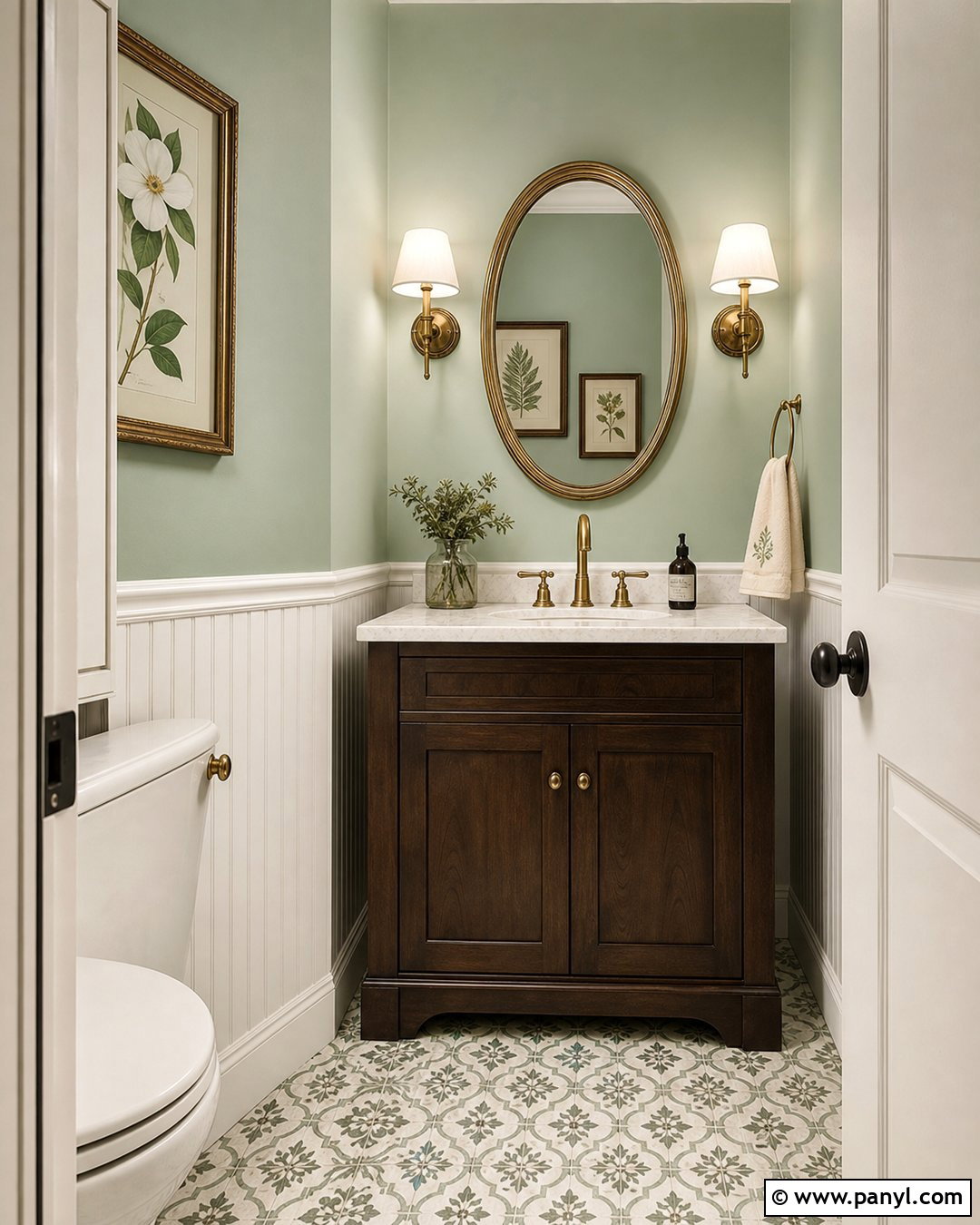 Light Green Powder Room - 35 light green wall paint ideas