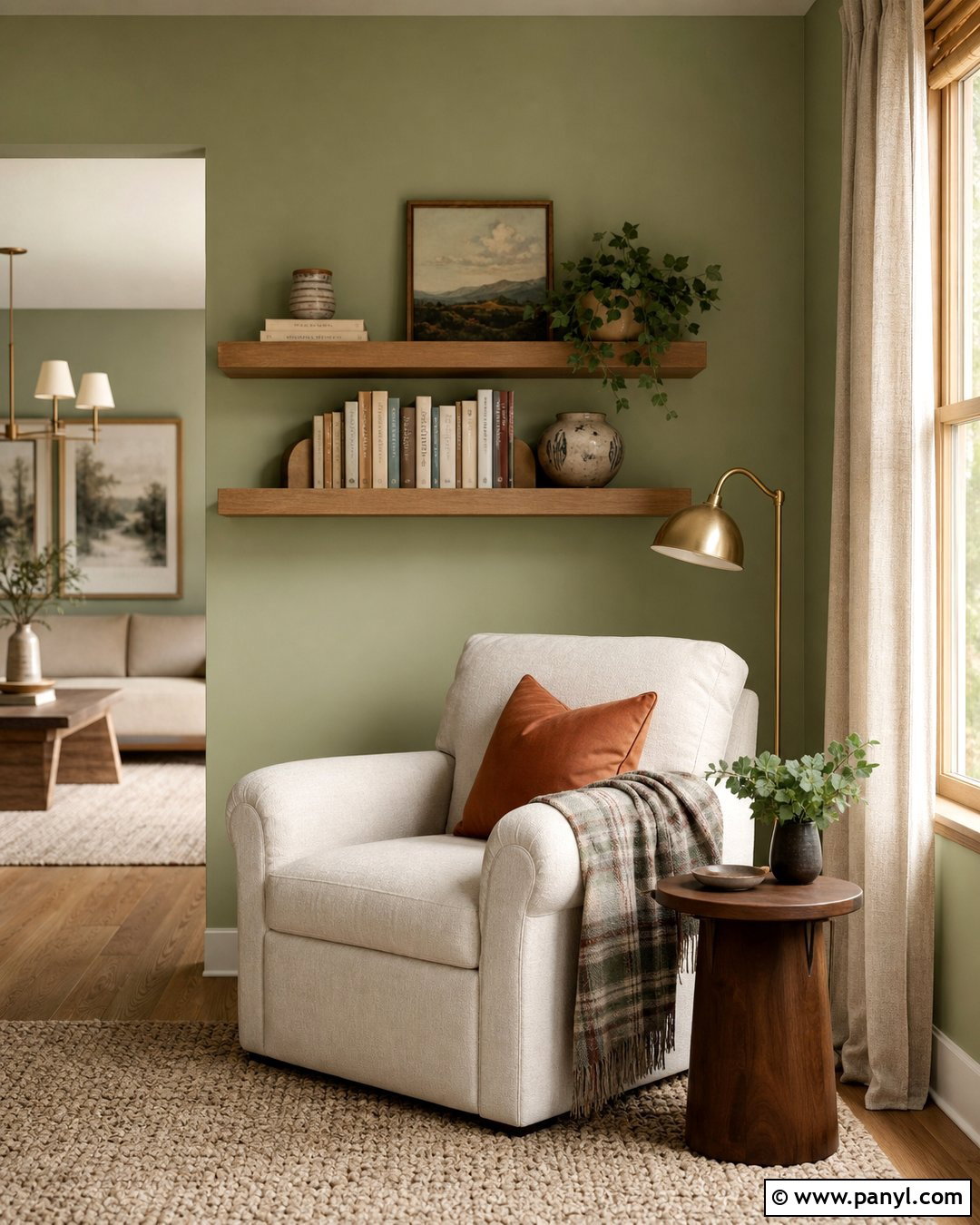 Light Green Reading Nook - 35 light green wall paint ideas