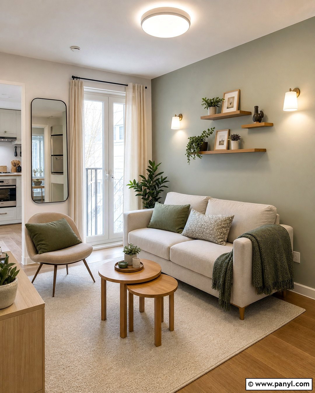 Light Green Small Apartment Accent Wall - 30 Light Green Accent Wall Ideas