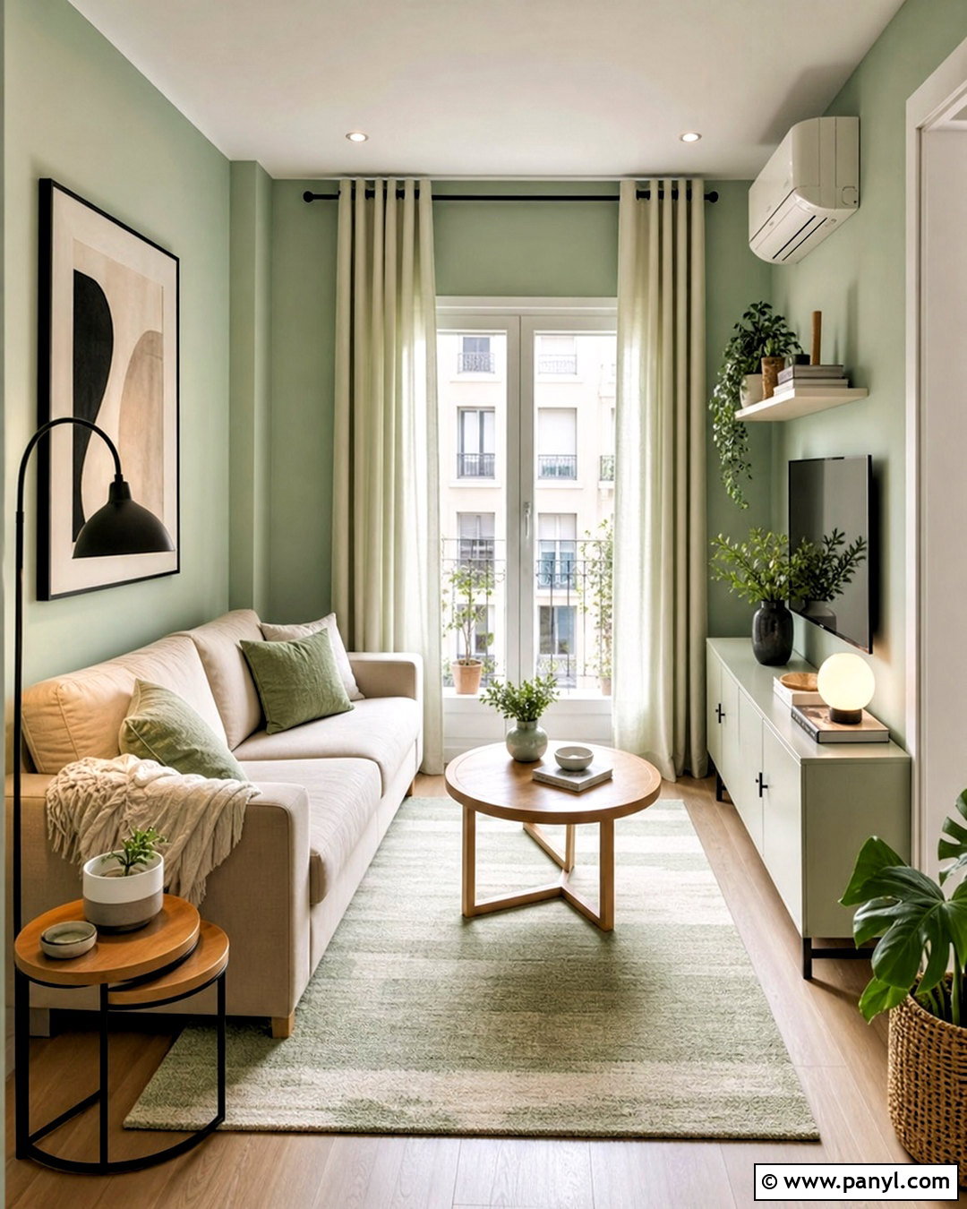 Light Green Small Apartment Living Room - 20 light green interior ideas