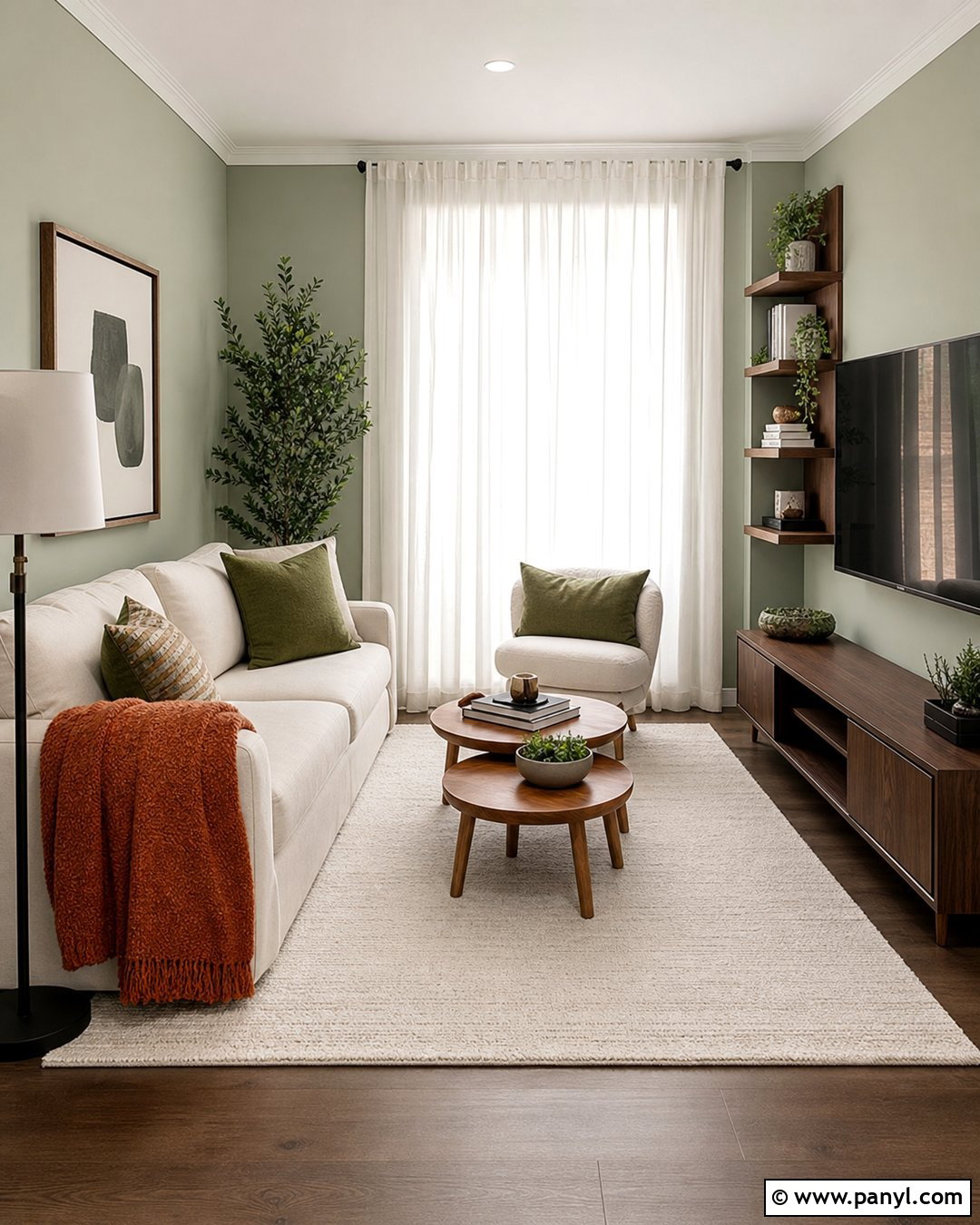 Light Green Small Apartment Living Room - 30 light green wall color ideas