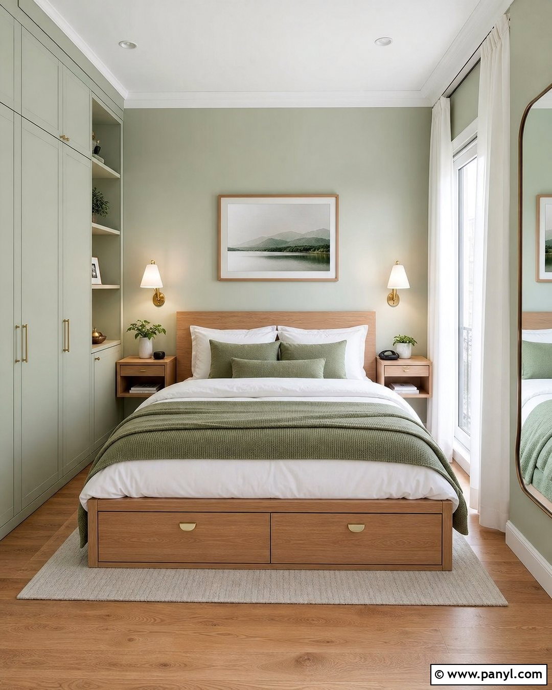 Light Green Small Bedroom - 35 light green wall paint ideas
