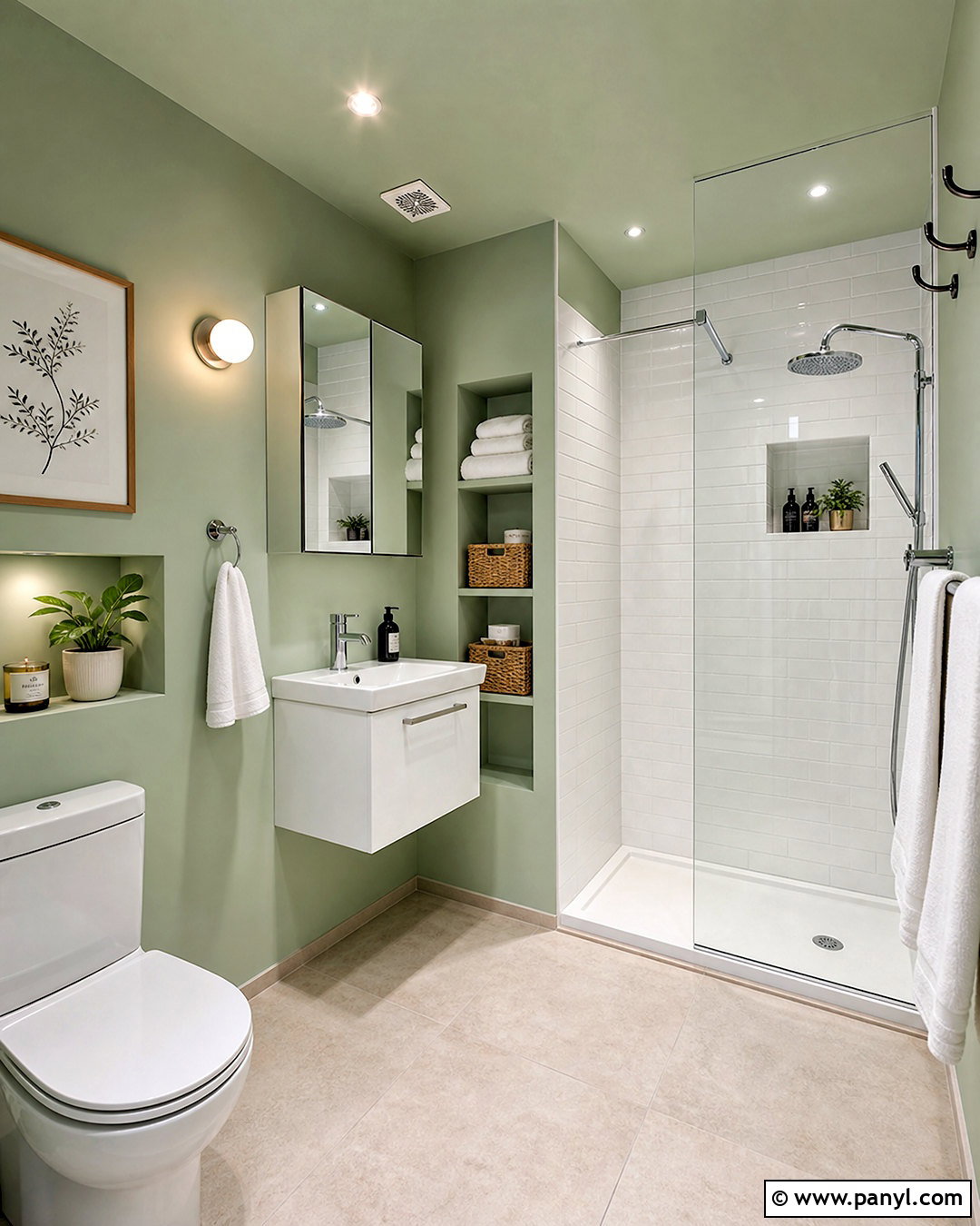 Light Green Walls For A Small Bathroom - 20 light green bathroom walls